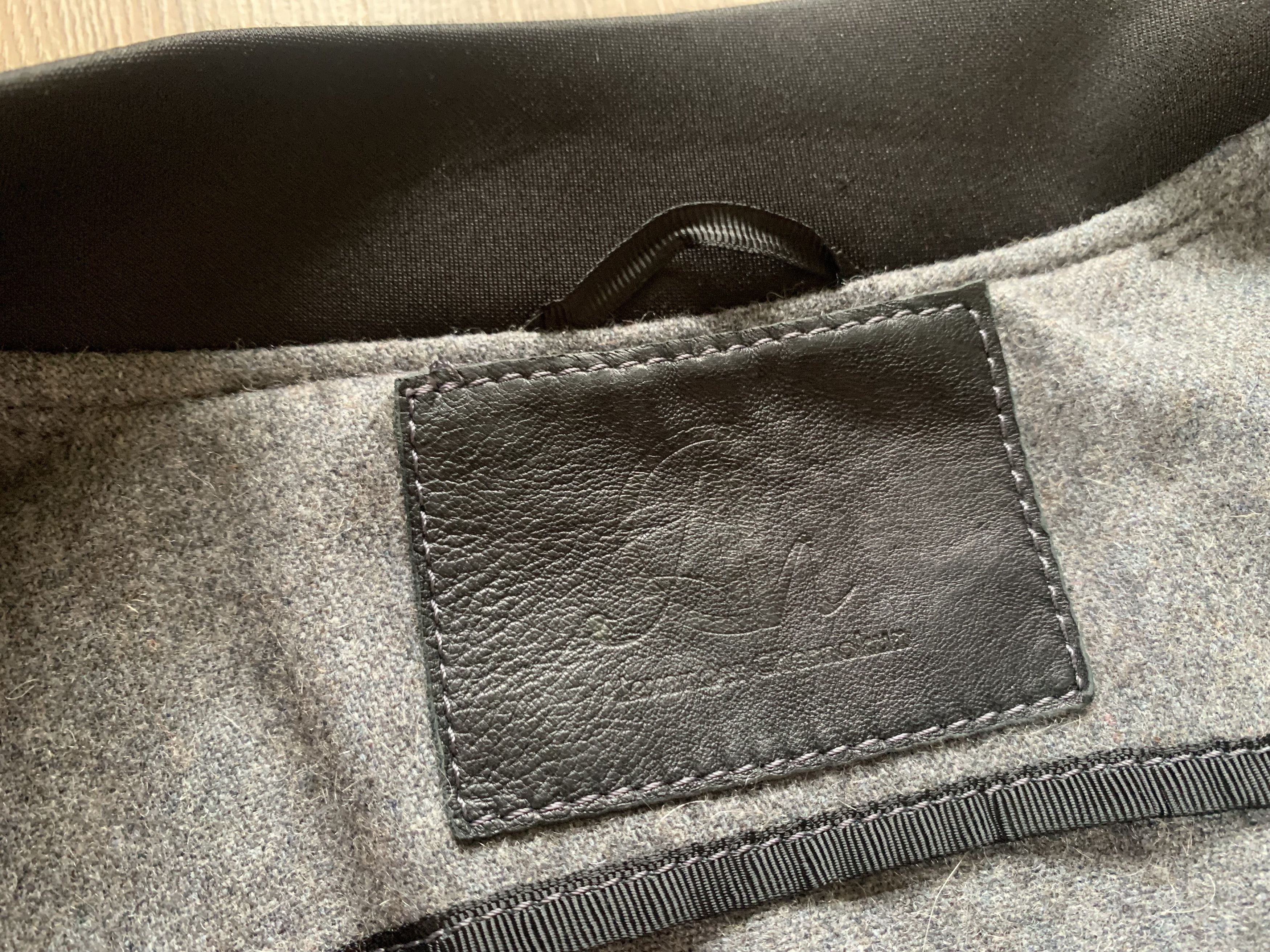 Handmade Alexander Chernokun Wool Leather Combined Bomber Jacket Size S / US 4 / IT 40 - 8 Thumbnail