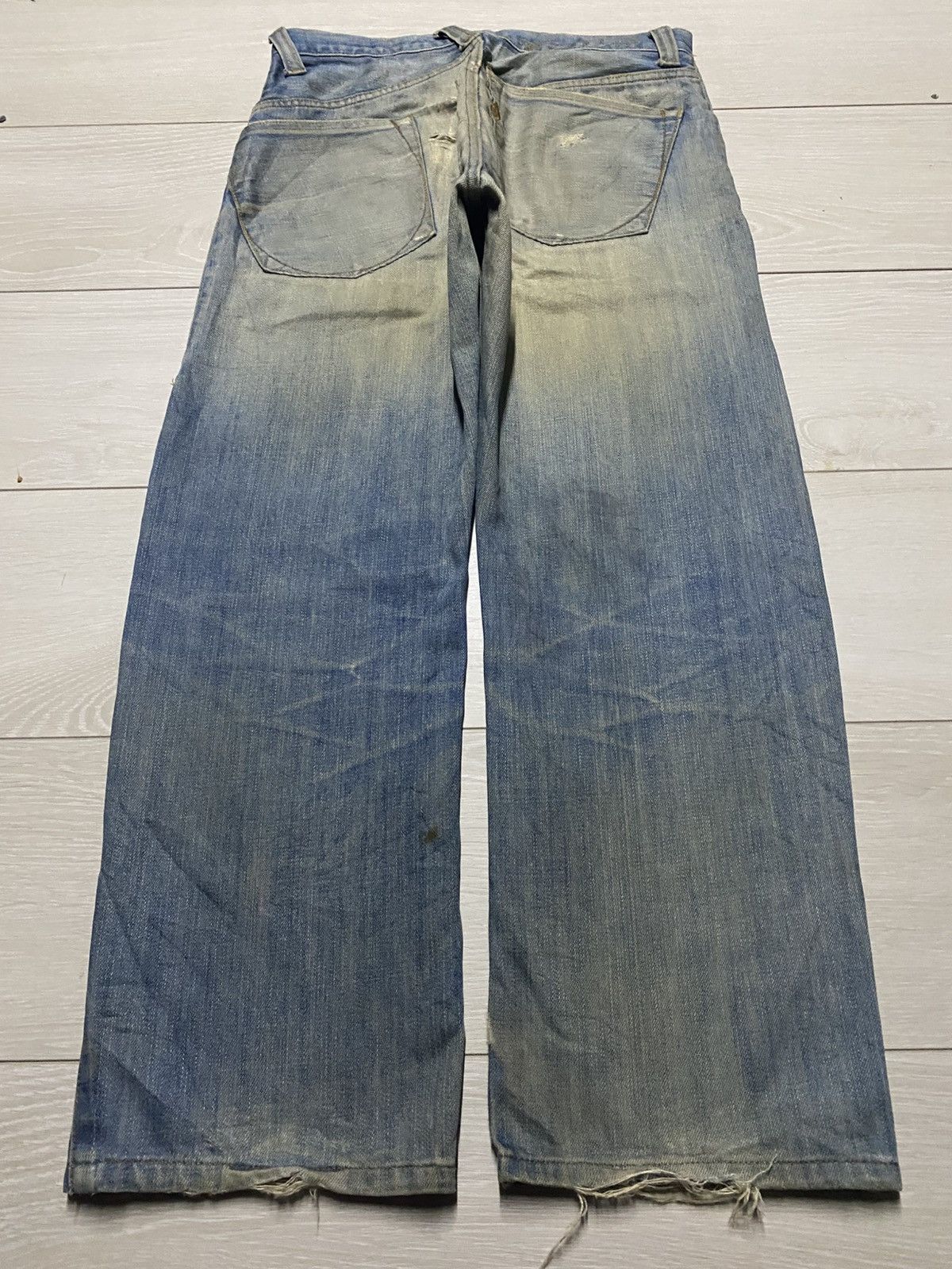 Volcom Vintae Volcom Crazy Mud Wash Distressed Baggy Jeans Size US 31 - 2 Thumbnail