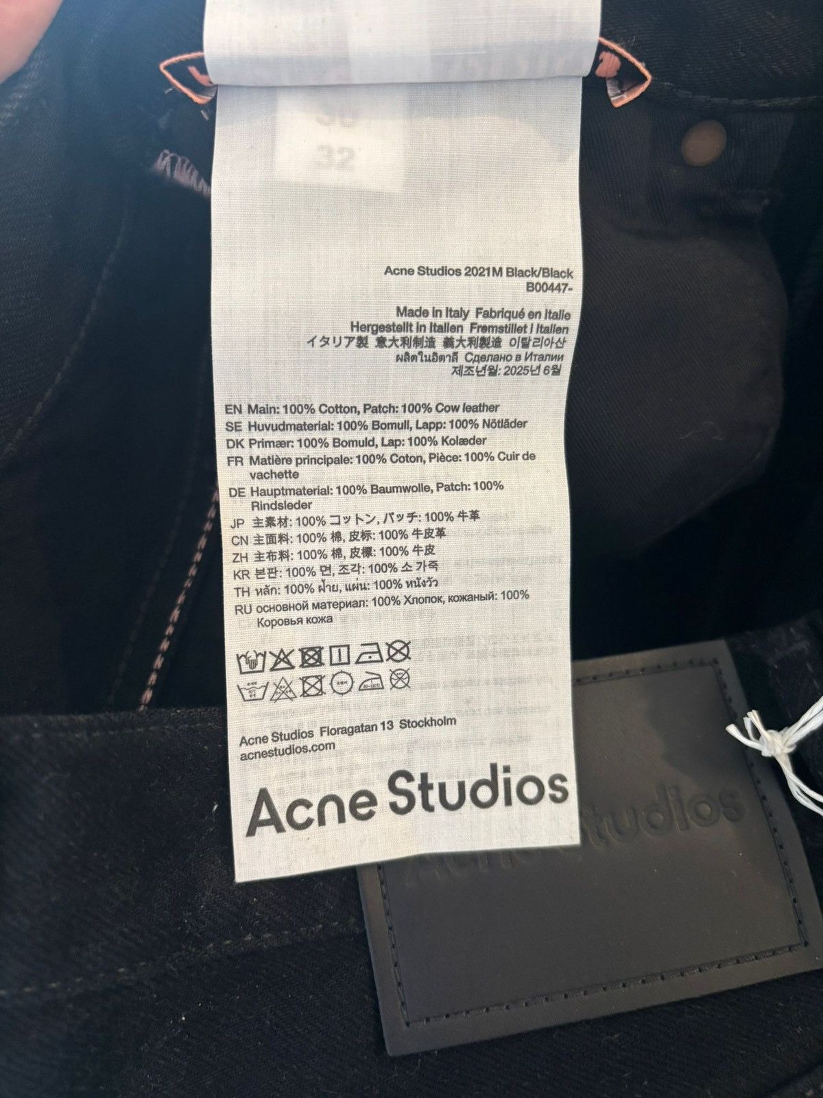 Acne Studios NWT - 2021M Black Size US 30 / EU 46 - 8 Thumbnail