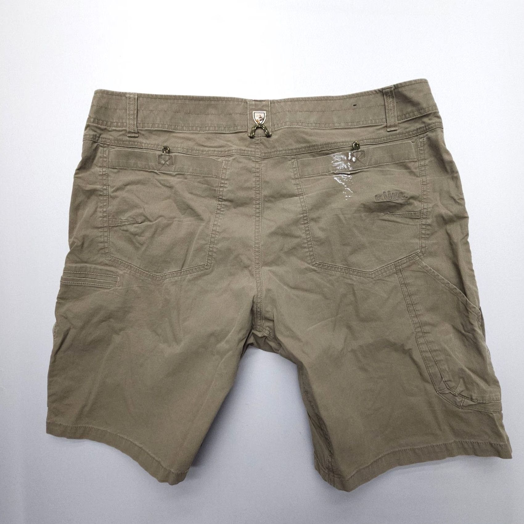 Vintage Kuhl Ramblr Cargo Shorts Mens 40 Khaki Patina Dye Cotton Workwear Hiking Travel Cargo Shortses Regular Beige 40 Mens Size US 40 / EU 56 - 2 Thumbnail