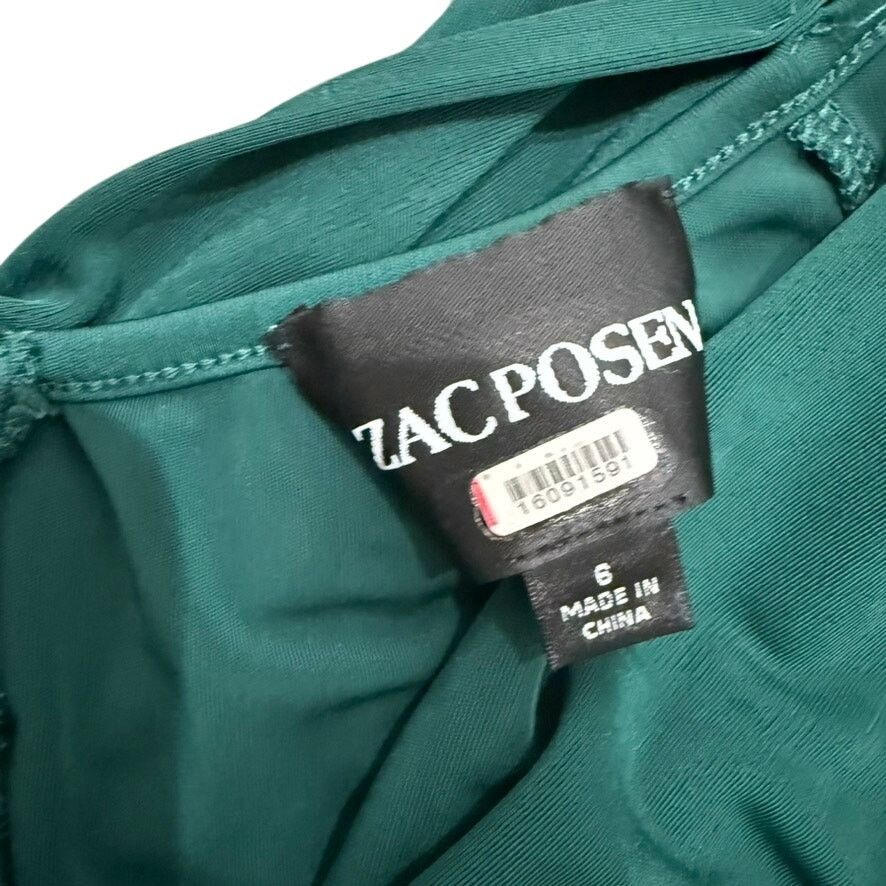 Zac Posen Zac Posen Off Shoulder Wrapped Around Gown in Green, US 6 Size M / US 6-8 / IT 42-44 - 7 Thumbnail