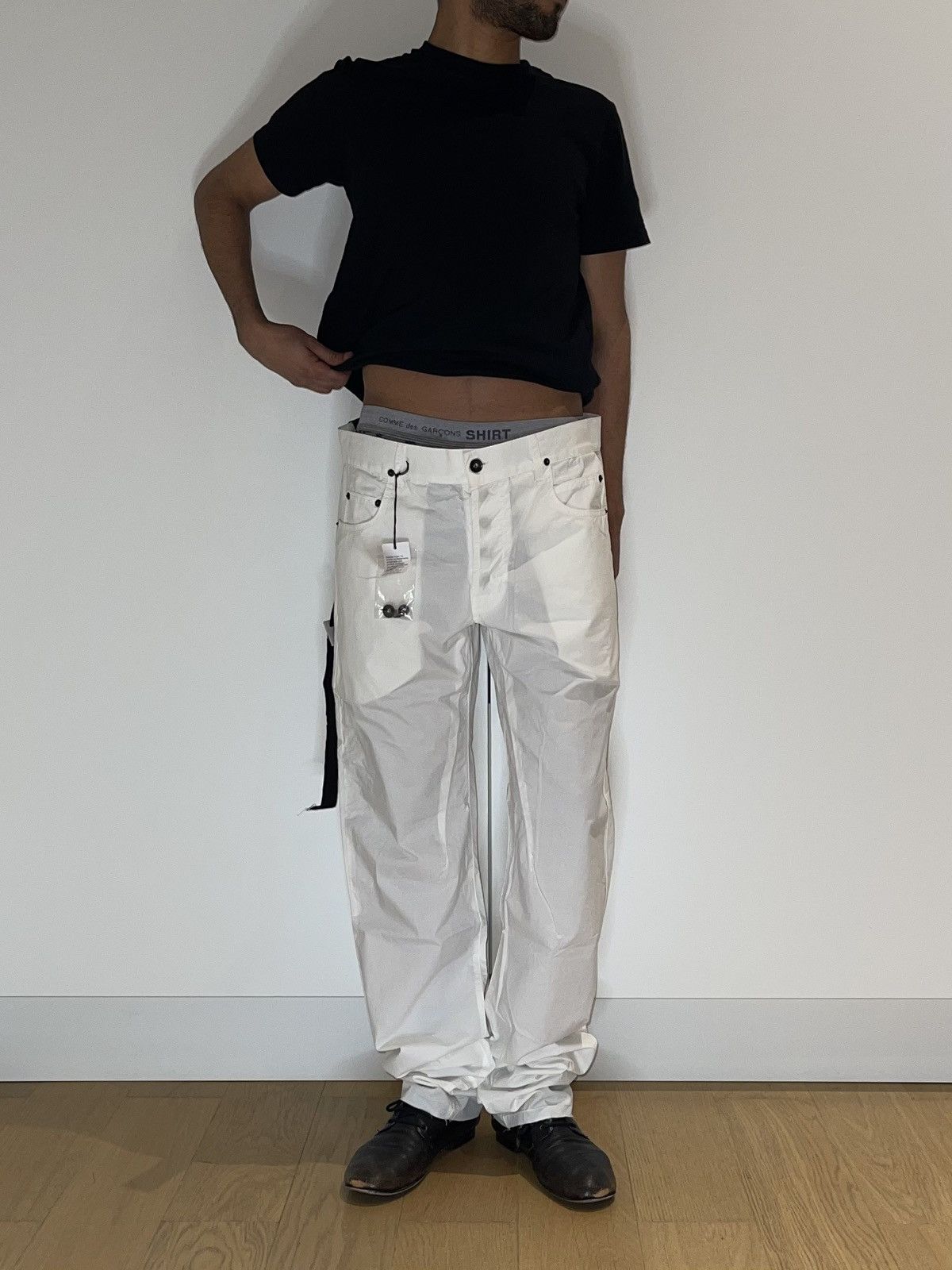 Rick Owens Rick Owens Drkshdw 2010s Detroit Cut Cotton Pants Size US 33 - 16 Thumbnail