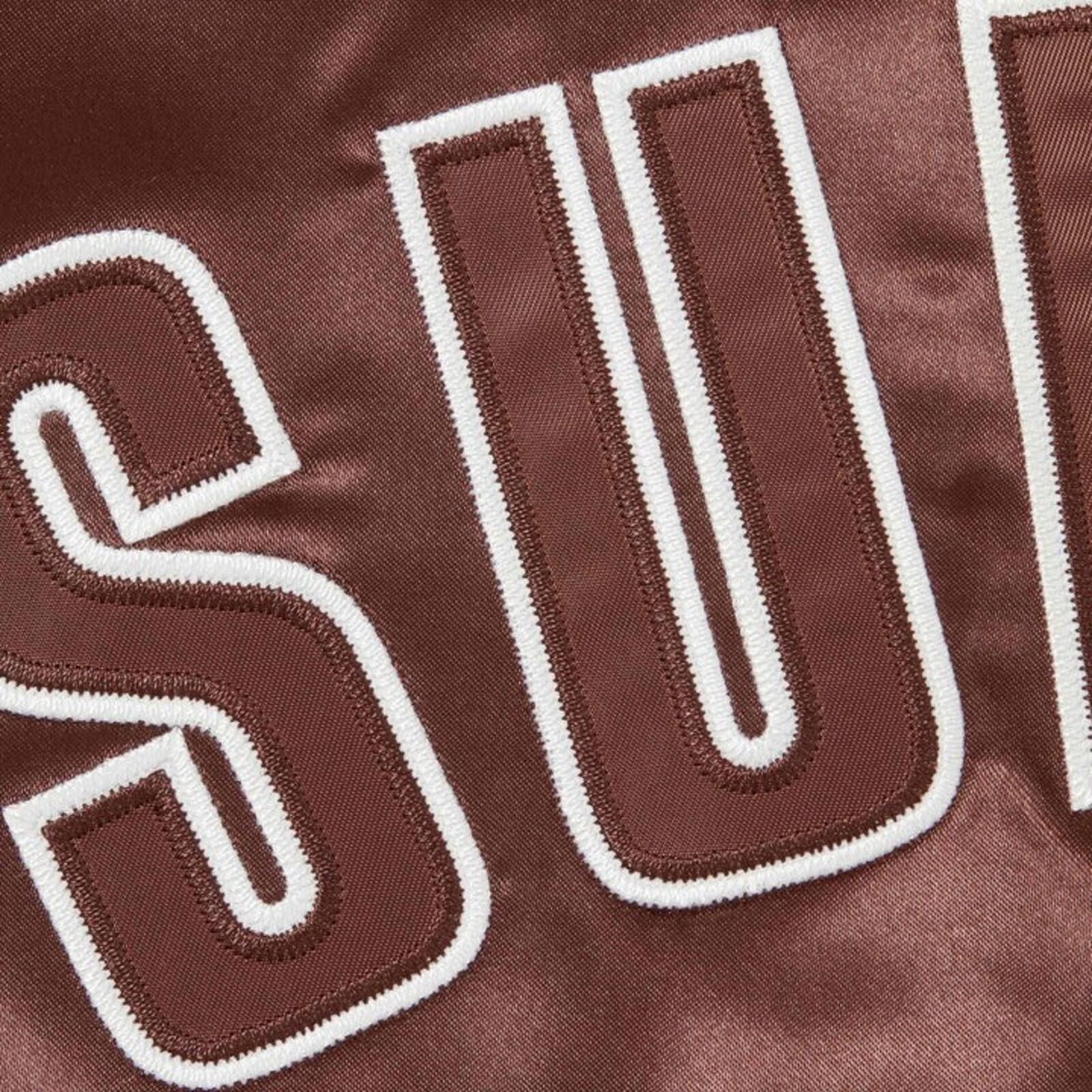 Supreme SS26 Supreme Champion Satin Varsity Jacket Brown L Size US L / EU 52-54 / 3 - 4 Thumbnail