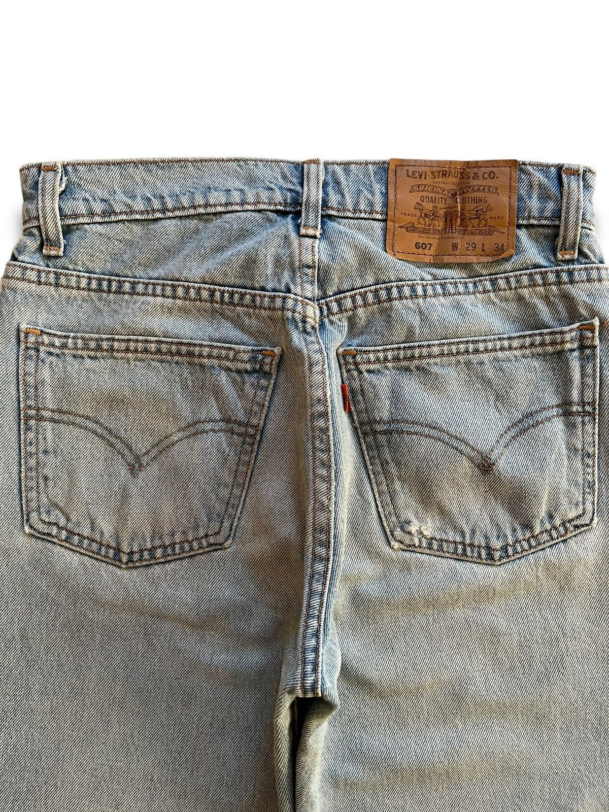 Levi's × Levi's Vintage Clothing Vintage 80s Levis 607 Orange Tab Distressed Loose Jeans Size US 28 / EU 44 - 8 Thumbnail