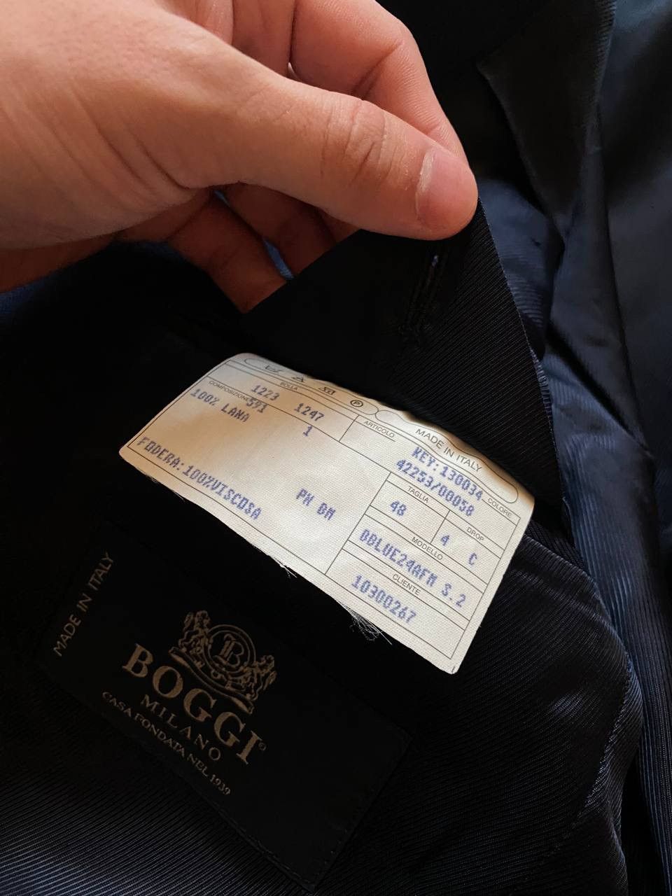 Boggi × Vintage Vintage Boggi Milano Luxury Lana Blazer Italy Size 48S - 5 Thumbnail