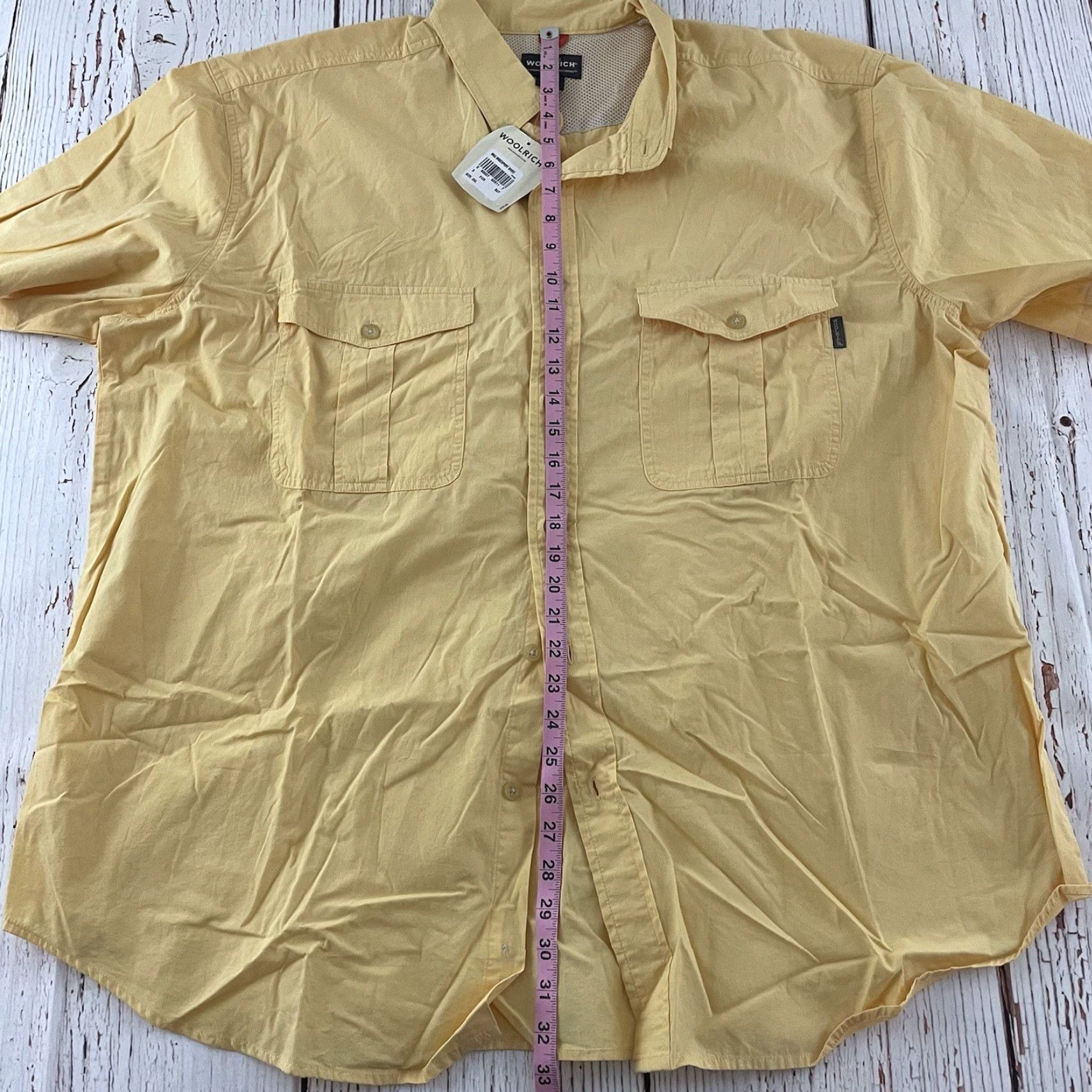 Vintage Woolrich Short Sleeve Button-Up Shirt XXL Men Yellow Size US XXL / EU 58 / 5 - 5 Thumbnail