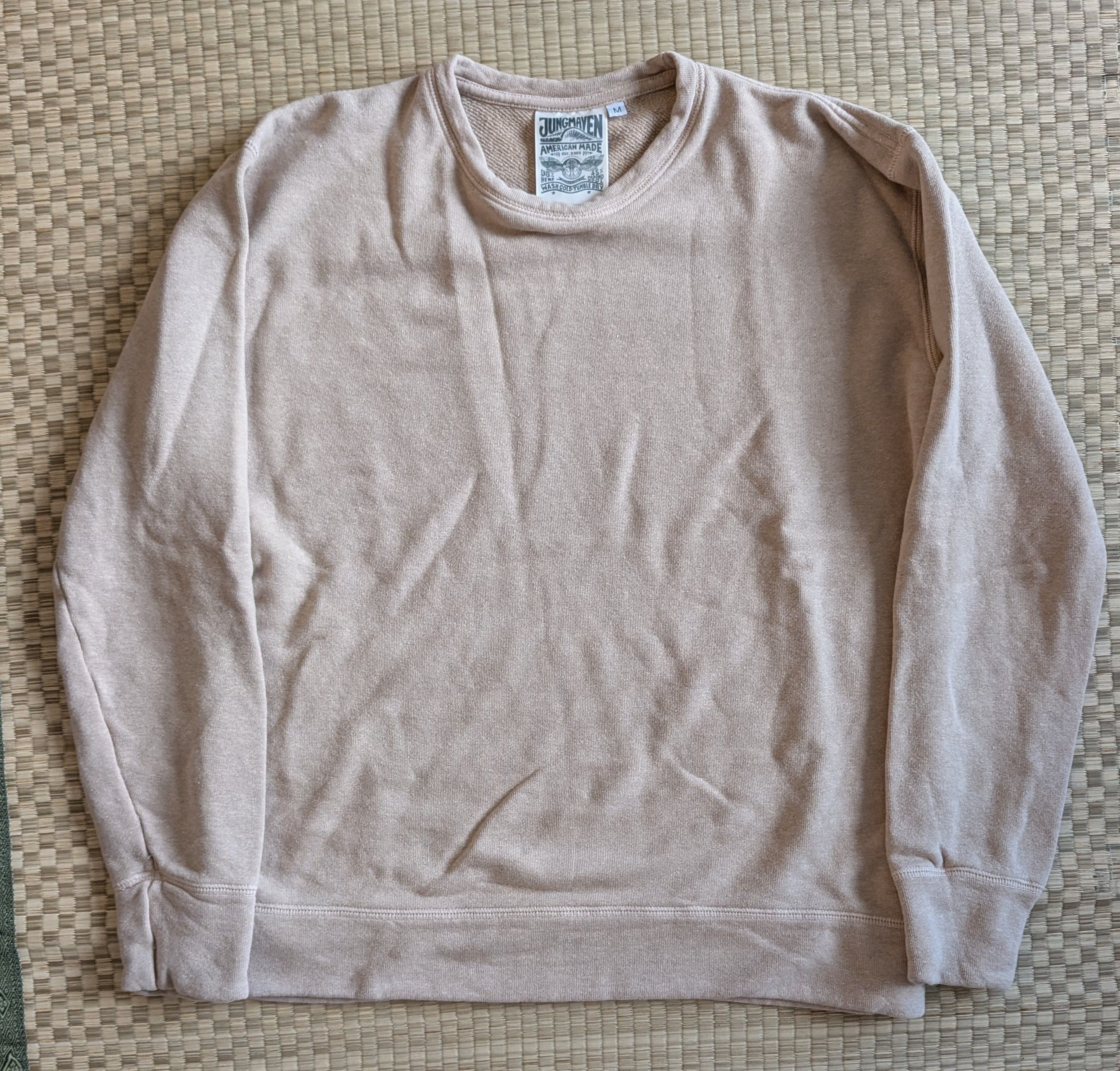 Jungmaven Jungmaven Hemp Merino Wool Sweatshirt Oat Milk Made in USA Size US M / EU 48-50 / 2 - 1 Thumbnail