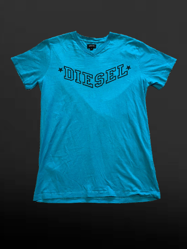 Diesel Diesel Sky Blue Short Sleeve T-Shirt Men's Size US L / EU 52-54 / 3 - 1 Thumbnail