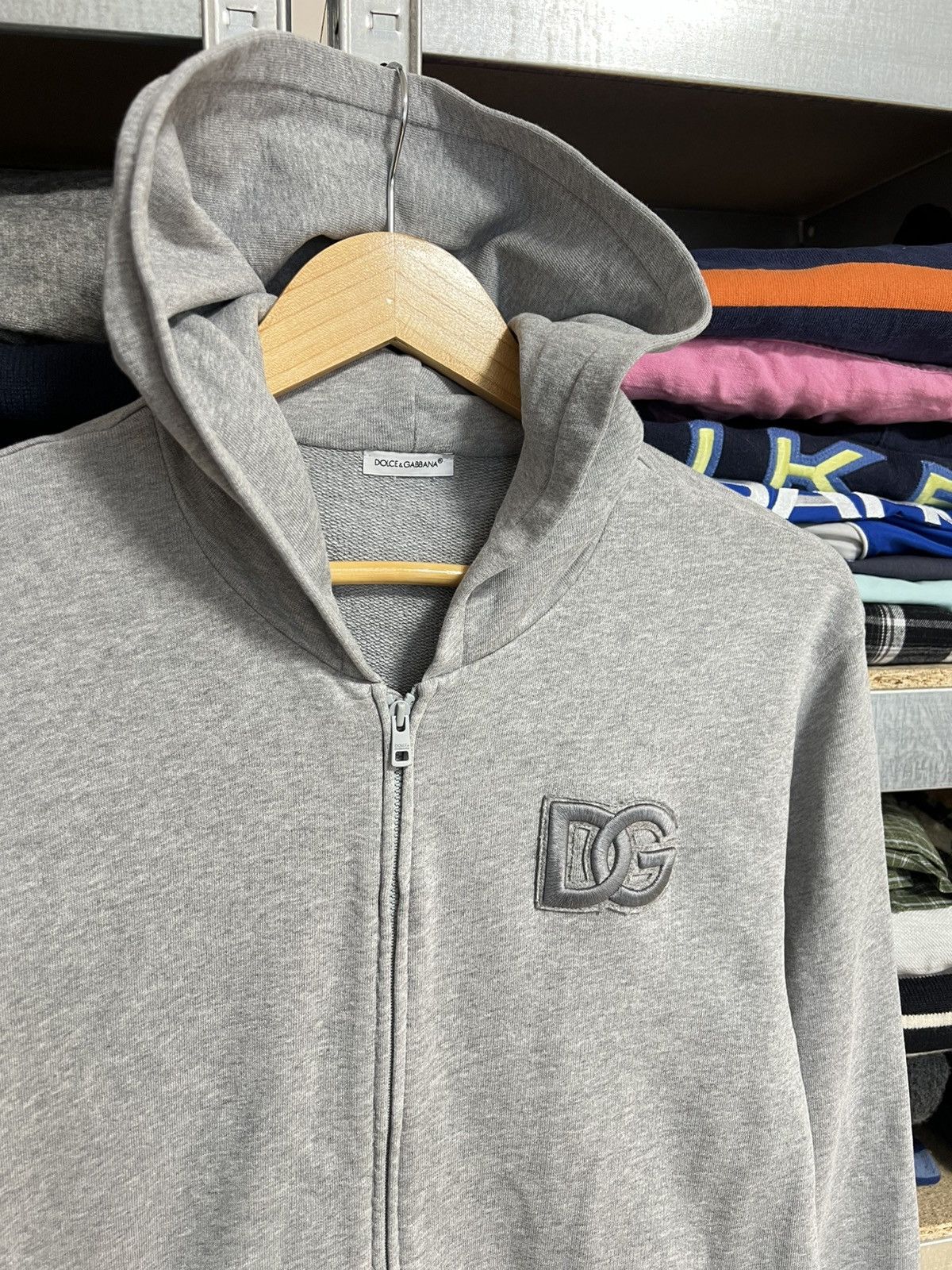 Dolce & Gabbana Dolce & Gabbana Zip Up Hoodie Gray Size XS Pullover Size XS / US 0-2 / IT 36-38 - 2 Thumbnail
