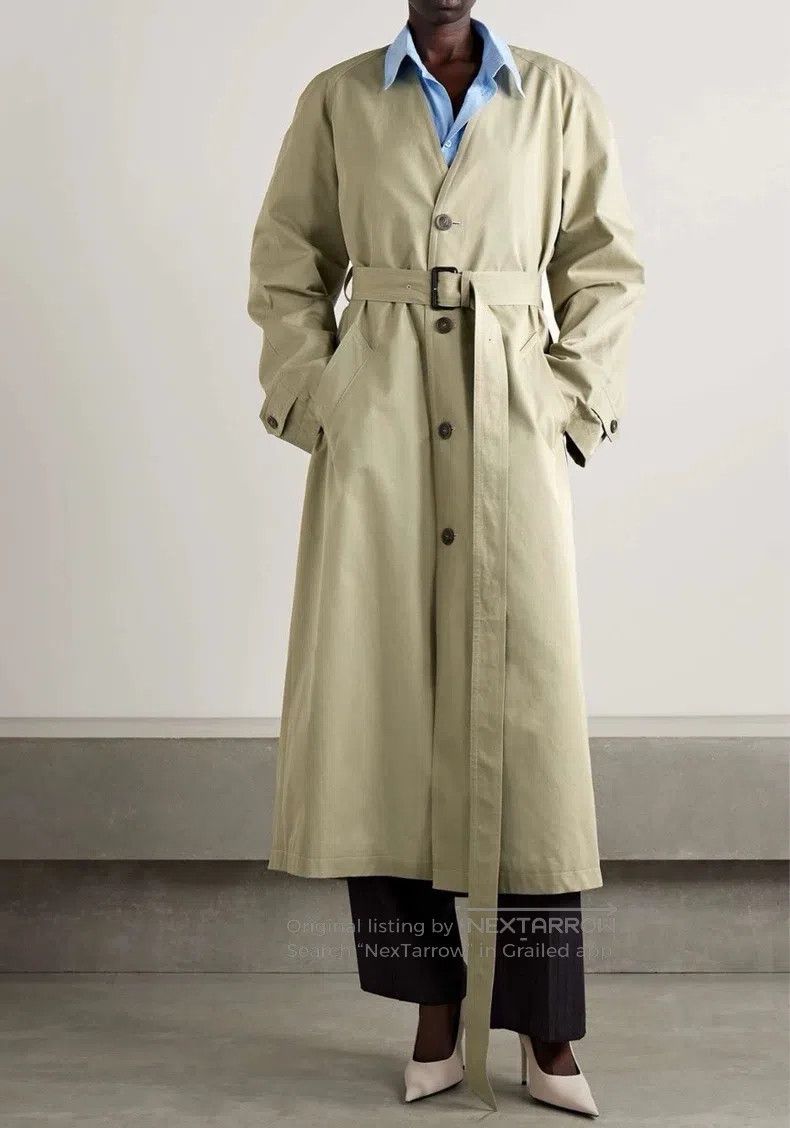 Balenciaga Balenciaga Oversized collarless long trench coat Size XS / US 0-2 / IT 36-38 - 7 Thumbnail
