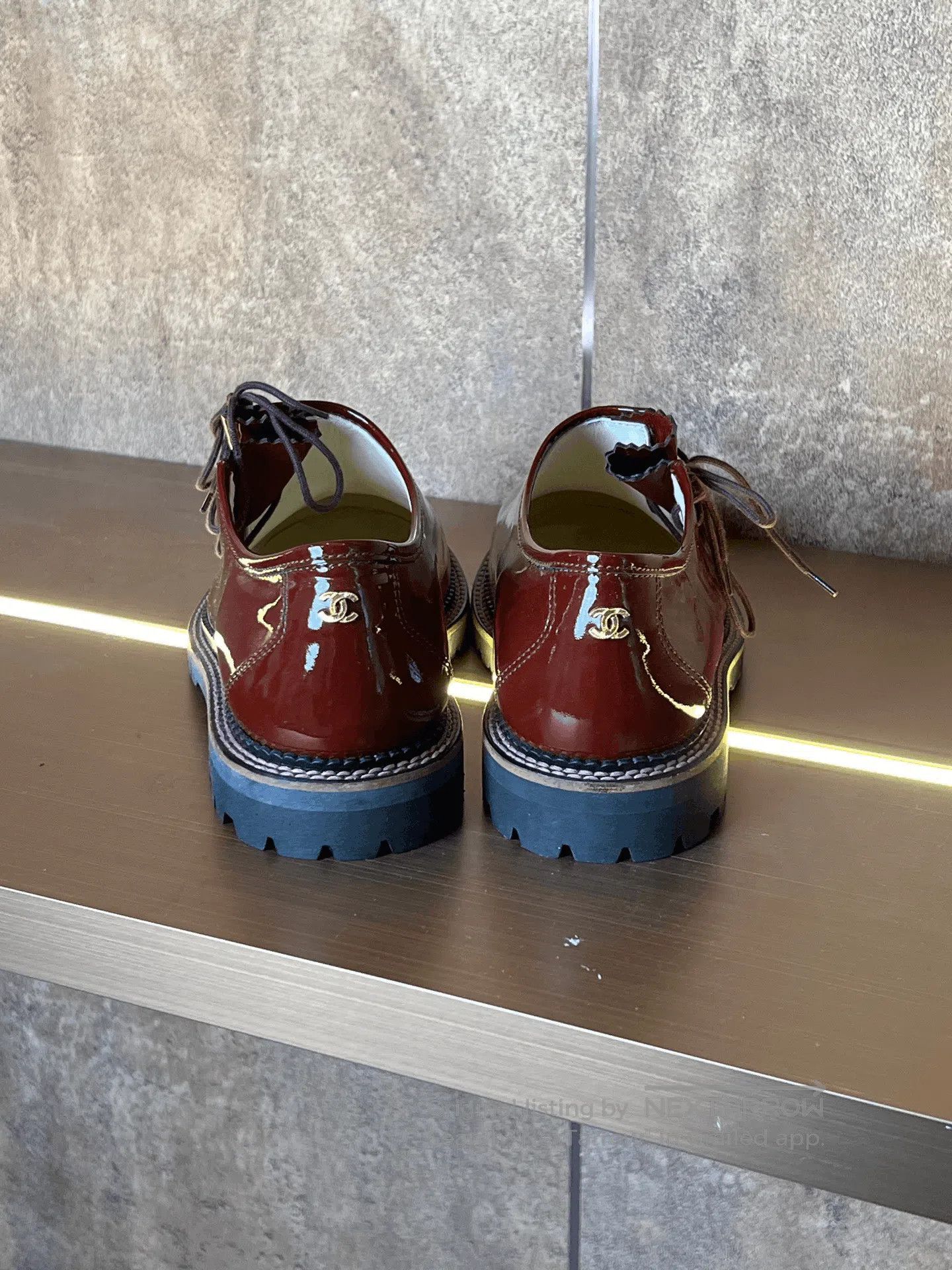 Chanel Chanel Round Toe Patent Leather Derby Shoes. Size US 8 / EU 41 - 8 Thumbnail