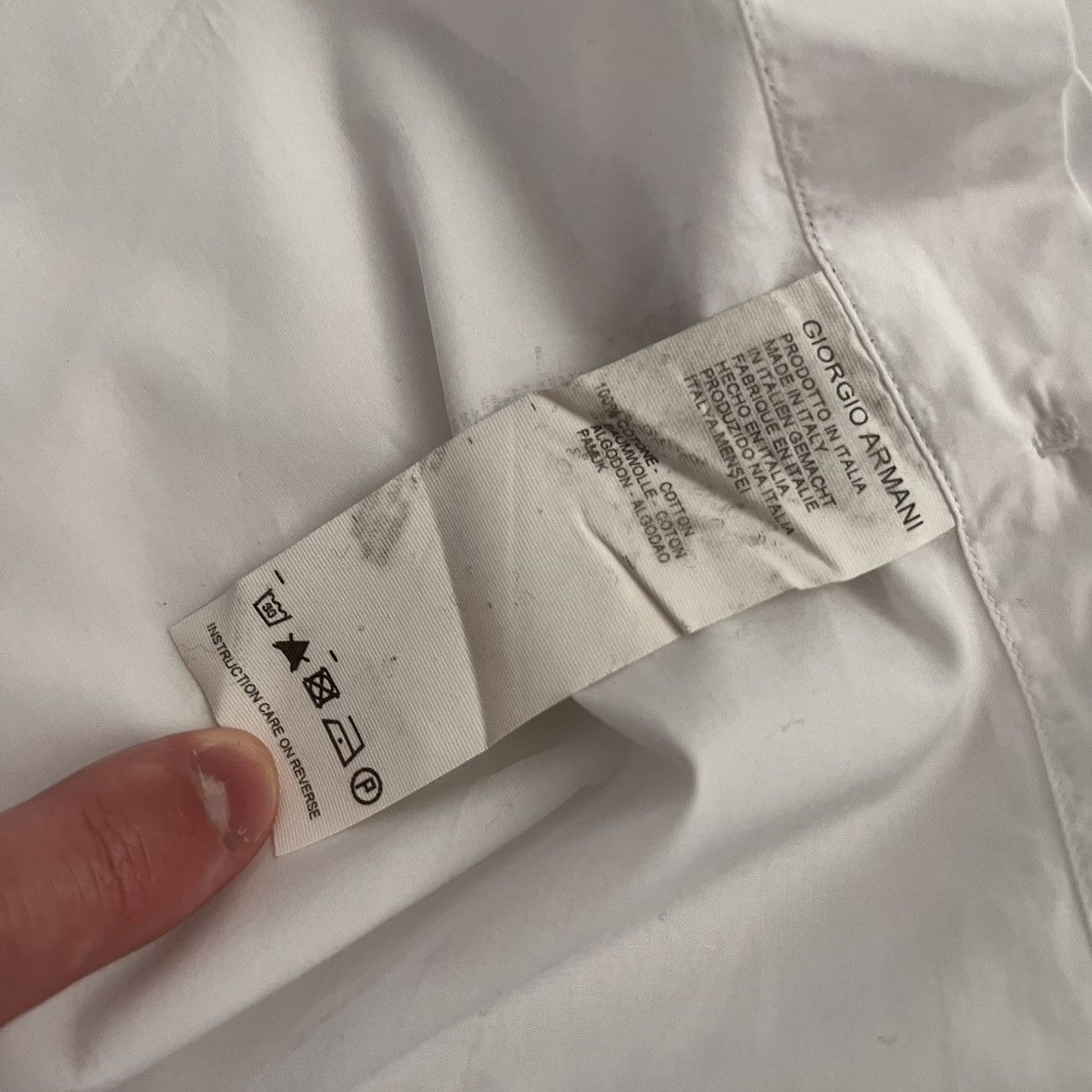 Giorgio Armani Giorgio Armani Mainline Cotton Shirt Size US L / EU 52-54 / 3 - 4 Thumbnail