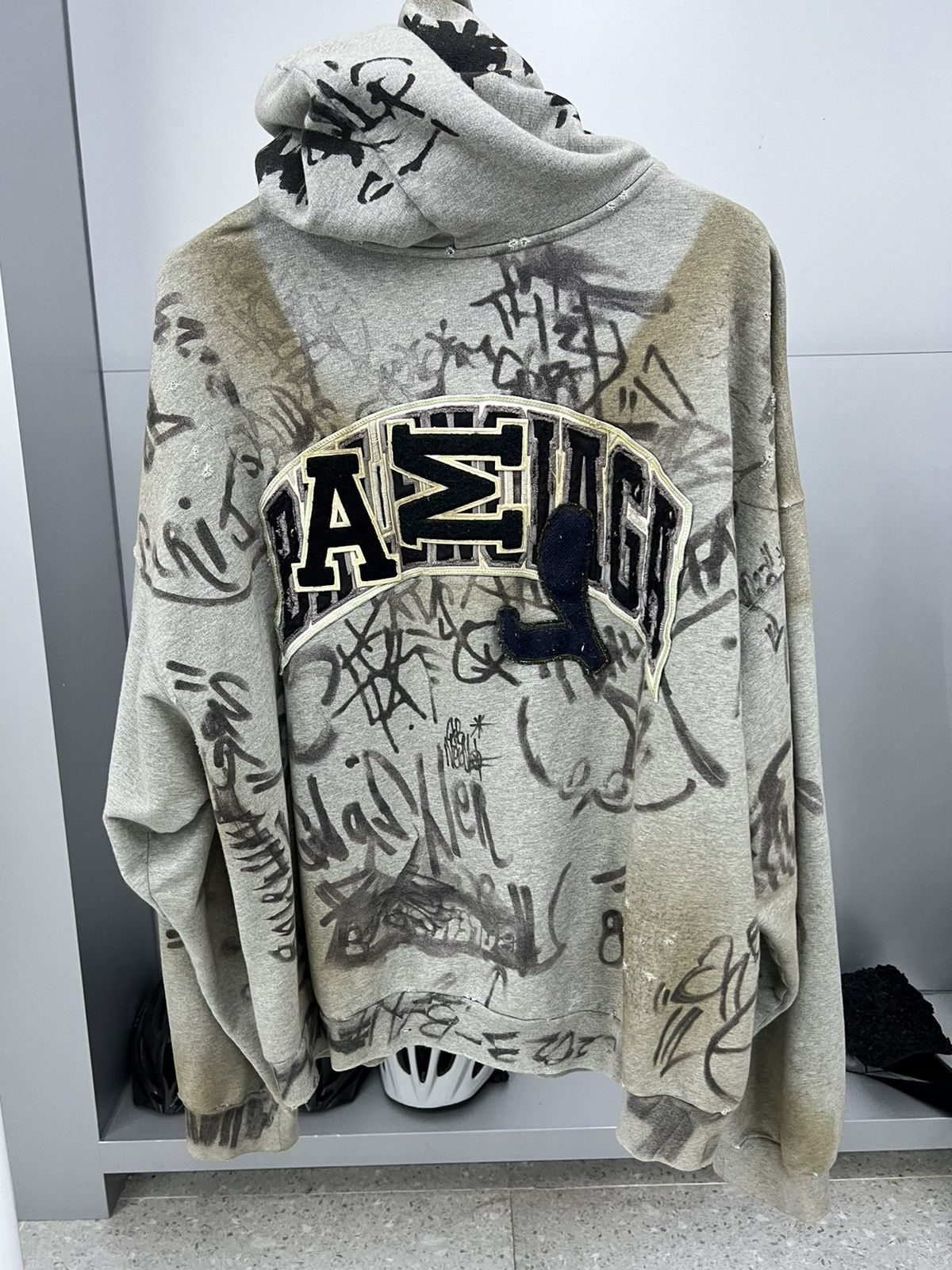 Balenciaga grey hoodie best sale