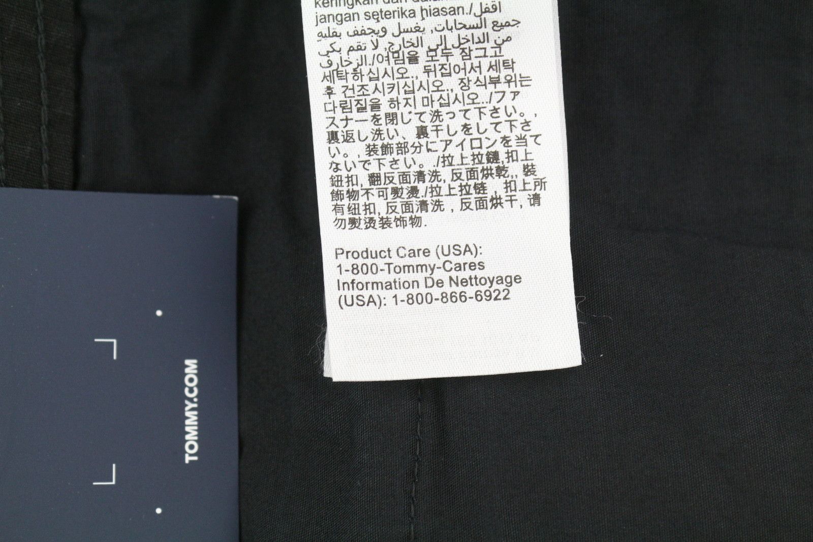 Tommy Hilfiger AIDEN BAGGY CARGO W32/L32 Black Textured Zip Trousers 85169 Size US 32 / EU 48 - 9 Thumbnail