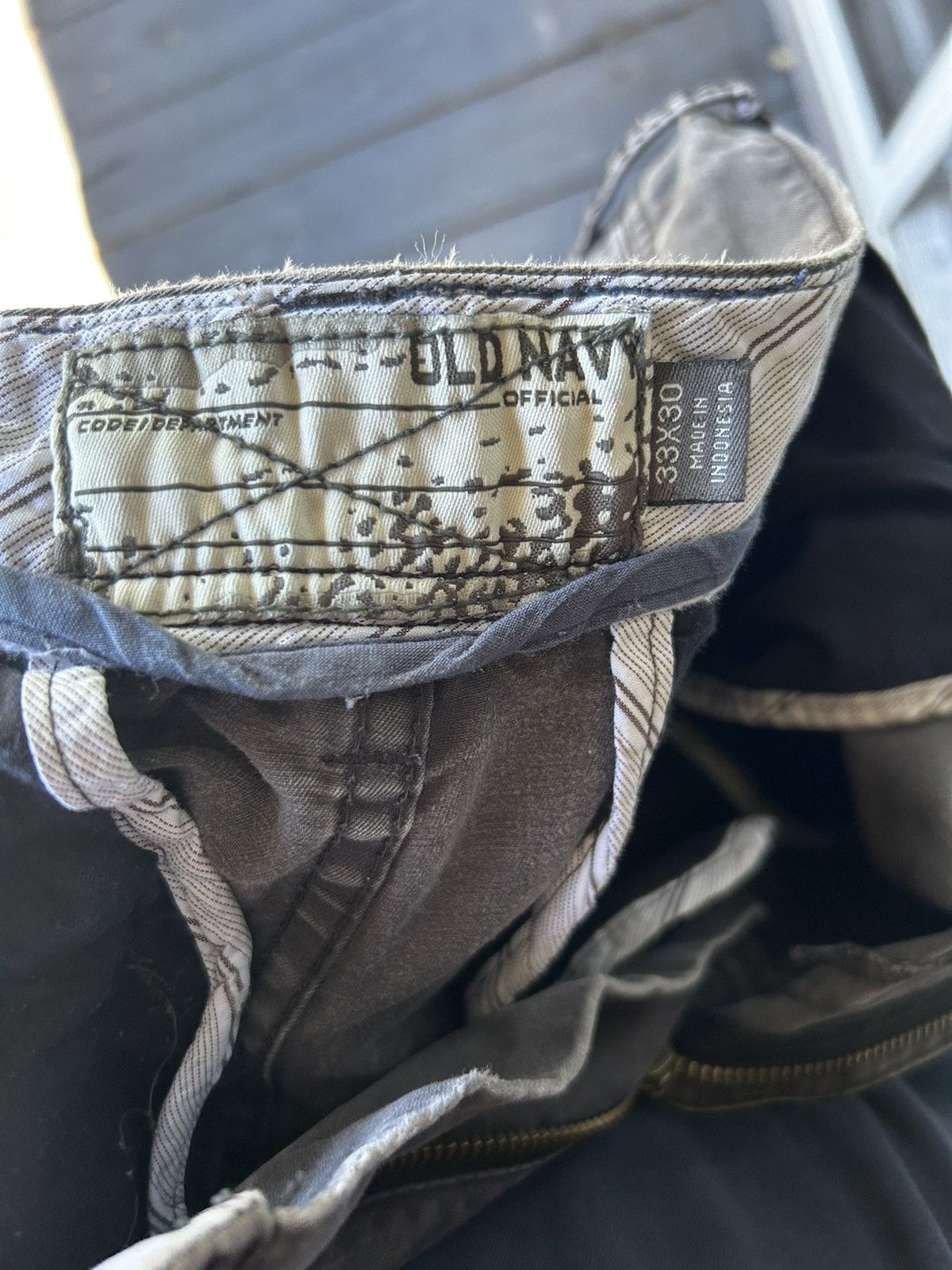 Old Navy × Vintage GRAIL Vintage Washed Cargo Pants Size US 33 - 4 Thumbnail