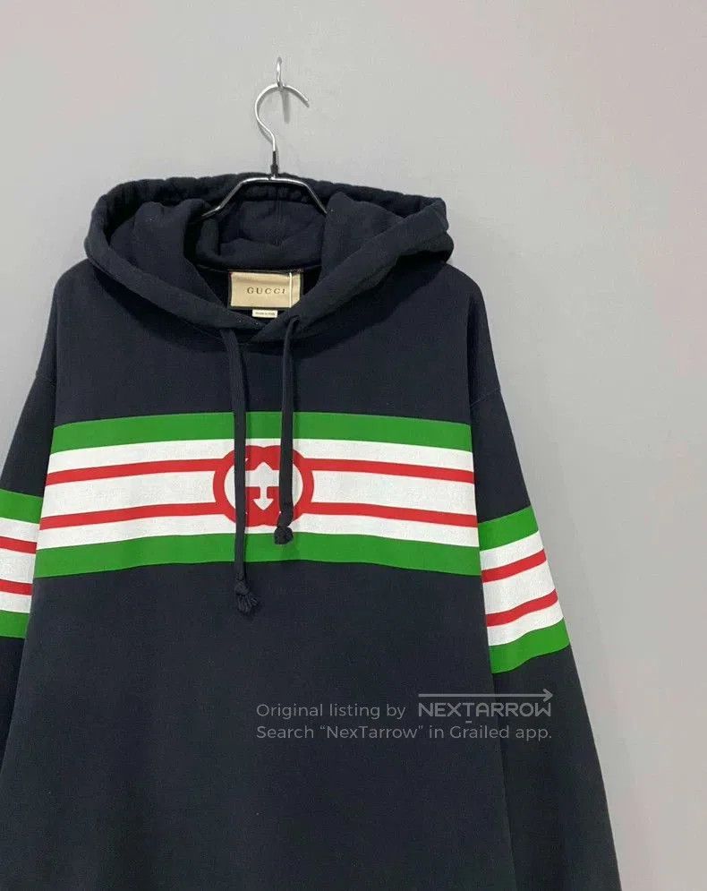 Gucci Gucci Color Block Stripe Hoodie. Size US XL / EU 56 / 4 - 3 Thumbnail