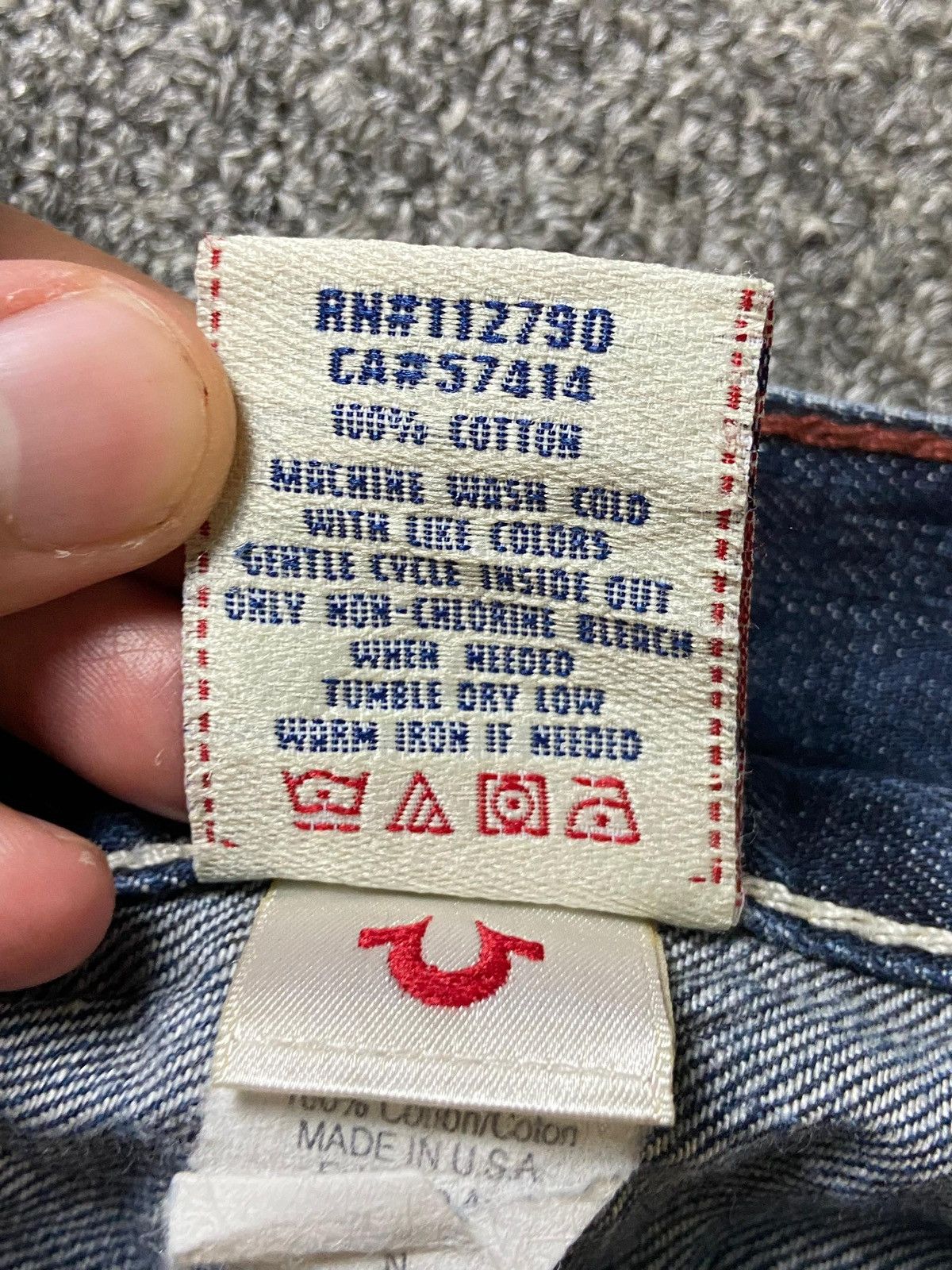 True Religion × Vintage Vintage True Religion Distressed Denim Jeans (123) Size US 34 / EU 50 - 4 Thumbnail