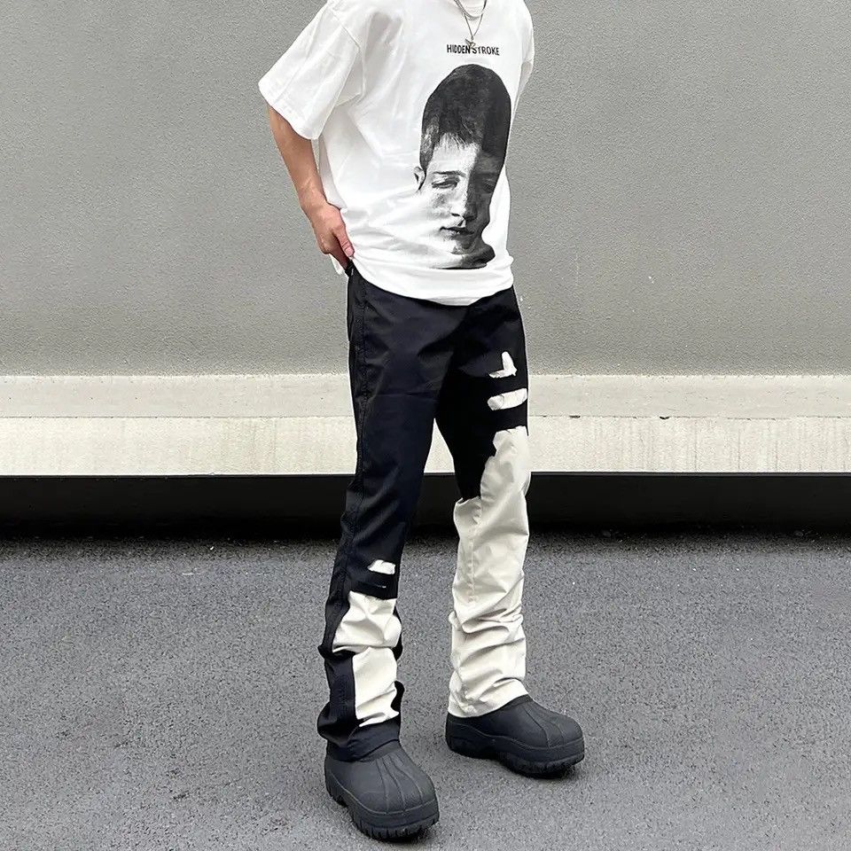 Japanese Brand × Vintage Patchwork Streetwear Casual Pants Cargo Pantalones Hombre Size US 30 / EU 46 - 5 Thumbnail