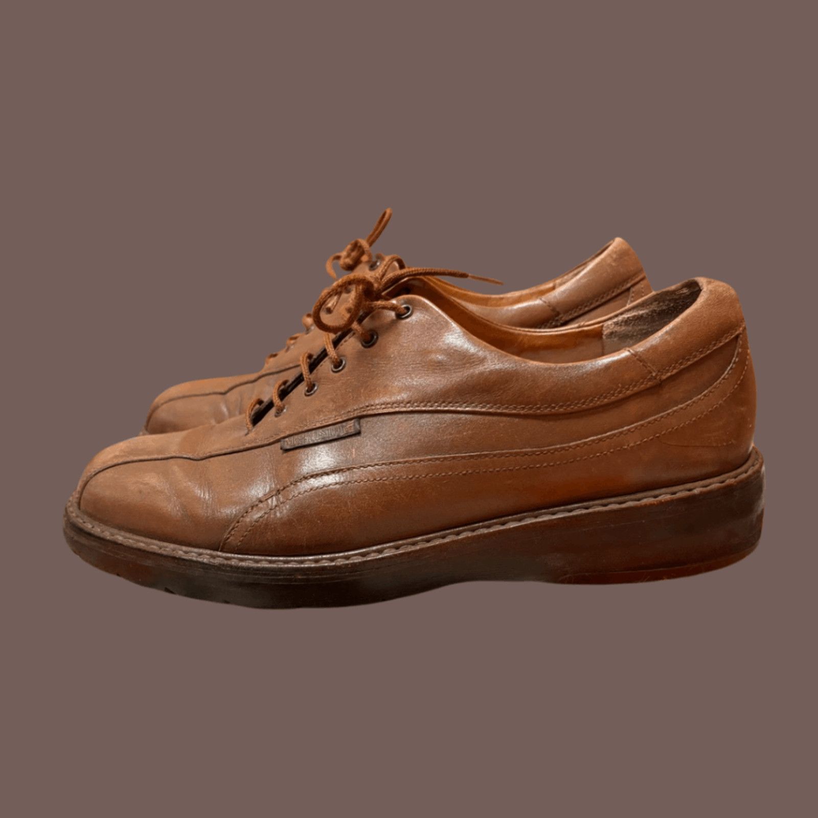 Mephisto VTG Leather Oxfords | Mephisto Brown Goodyear Welt Air Relax Size US 10 / EU 43 - 1 Thumbnail