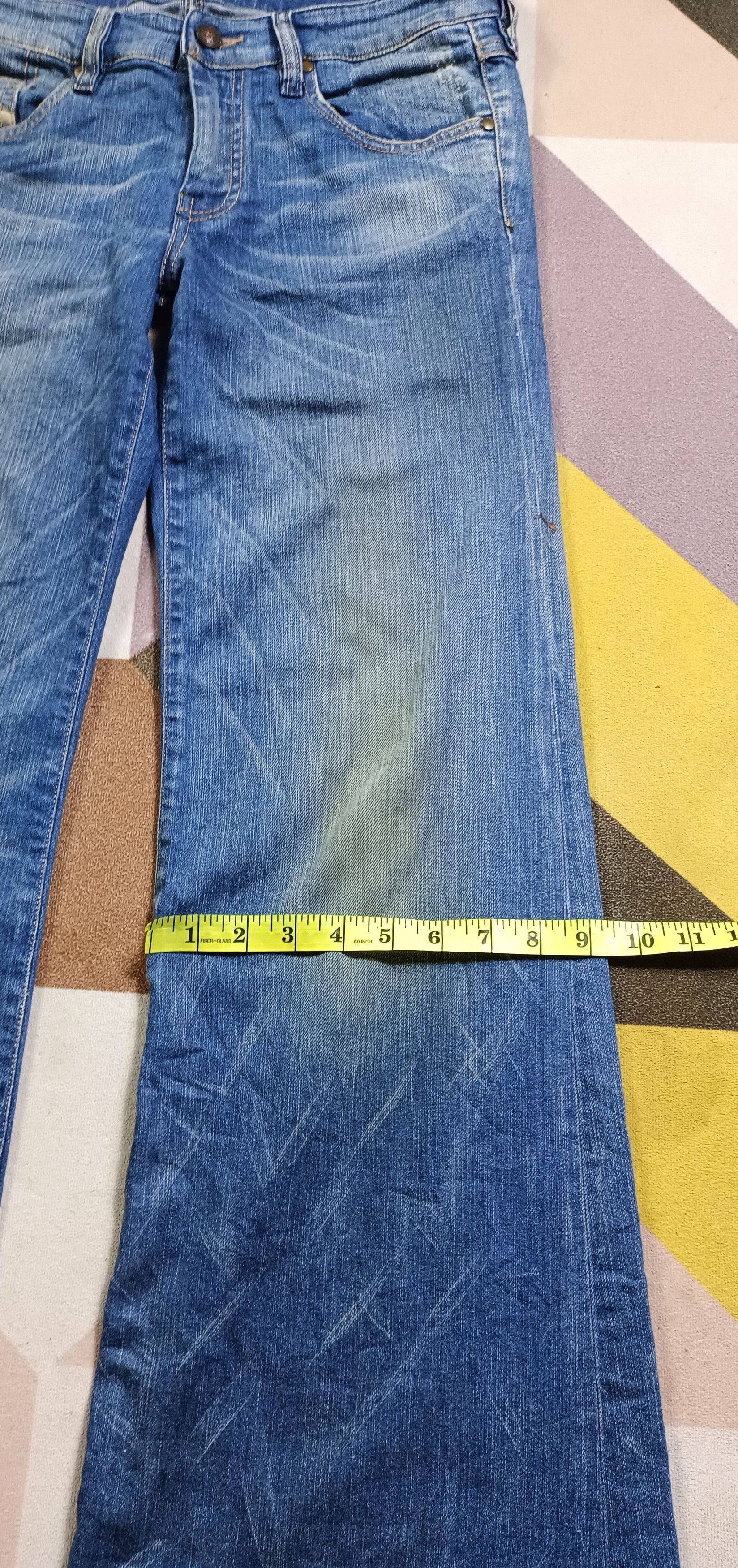 Diesel Vintage Super Flare🔥Diesel YBO Flare Distressed Denim Size US 31 - 21 Thumbnail