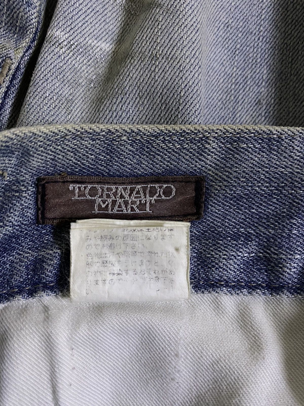 Tornado Mart Vintage TORNADO MART Super Flare Distressed Paint Design Size US 31 - 18 Thumbnail