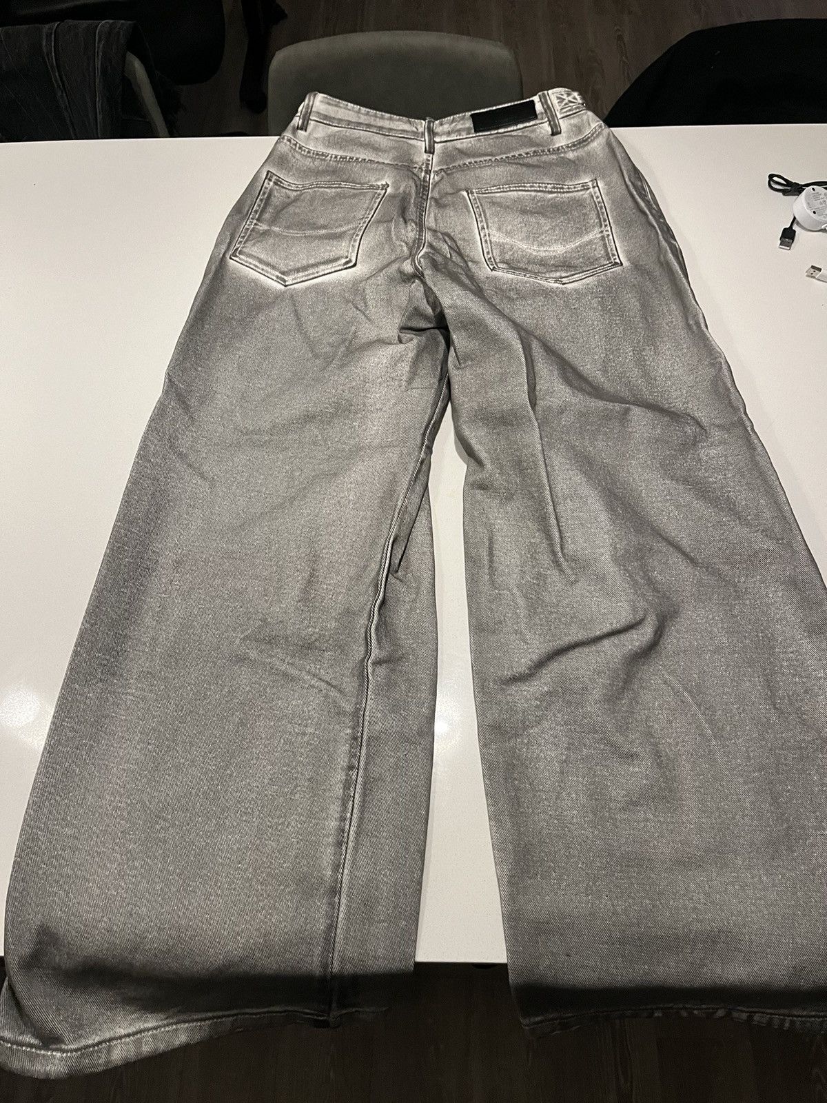 Japanese Brand × Vintage Rubbing Straight Leg Loose Denim Pants Size US 32 / EU 48 - 4 Thumbnail