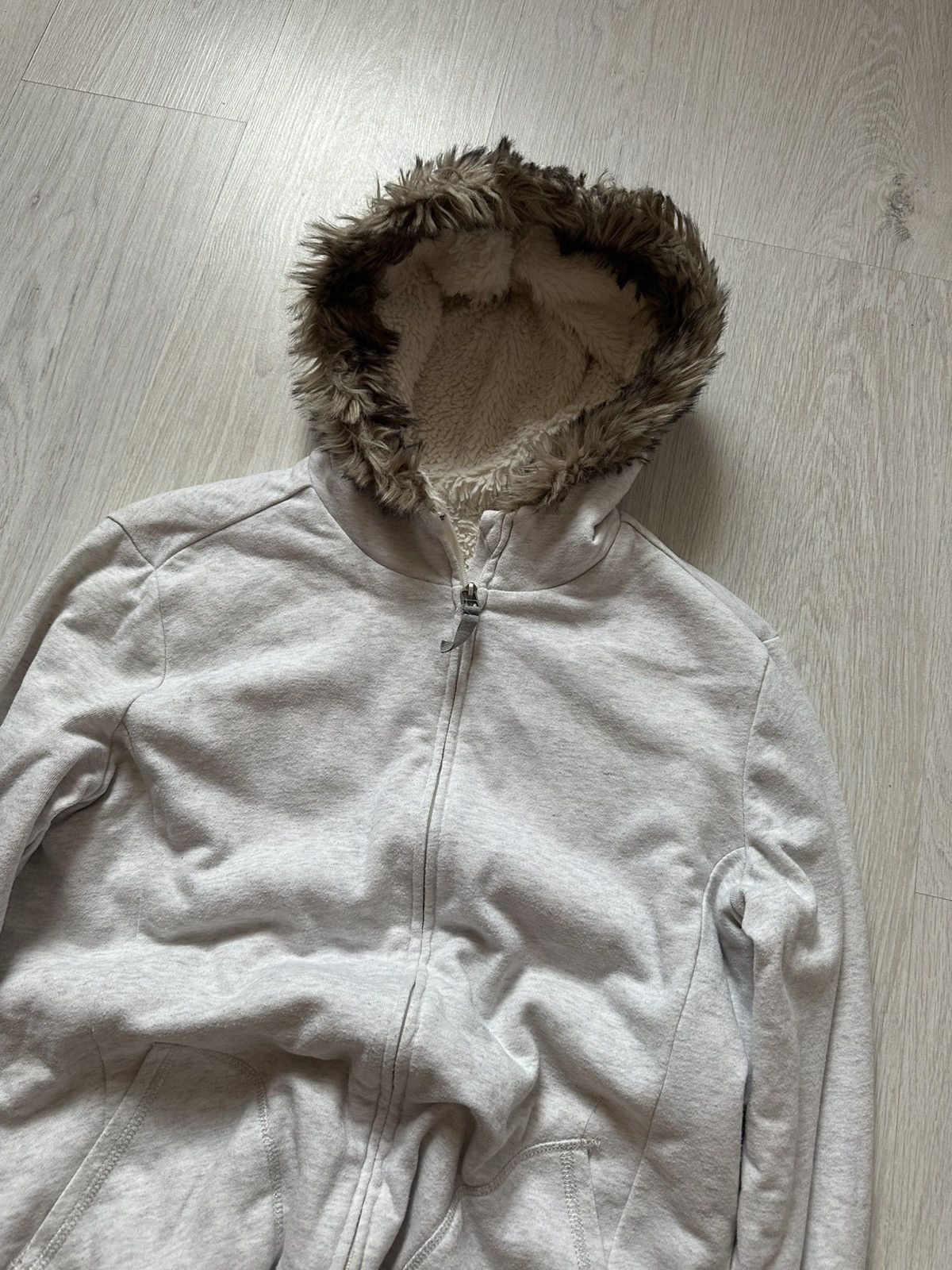 Japanese Brand Faux fur hoodie styled Ifsixwasnine lgb Size US M / EU 48-50 / 2 - 3 Thumbnail