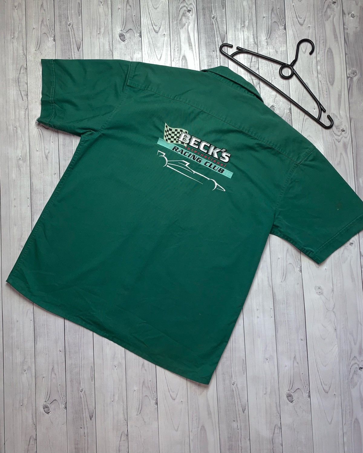 Vintage Becks vintage racing shirt button up size XXL Size US XXL / EU 58 / 5 - 7 Thumbnail