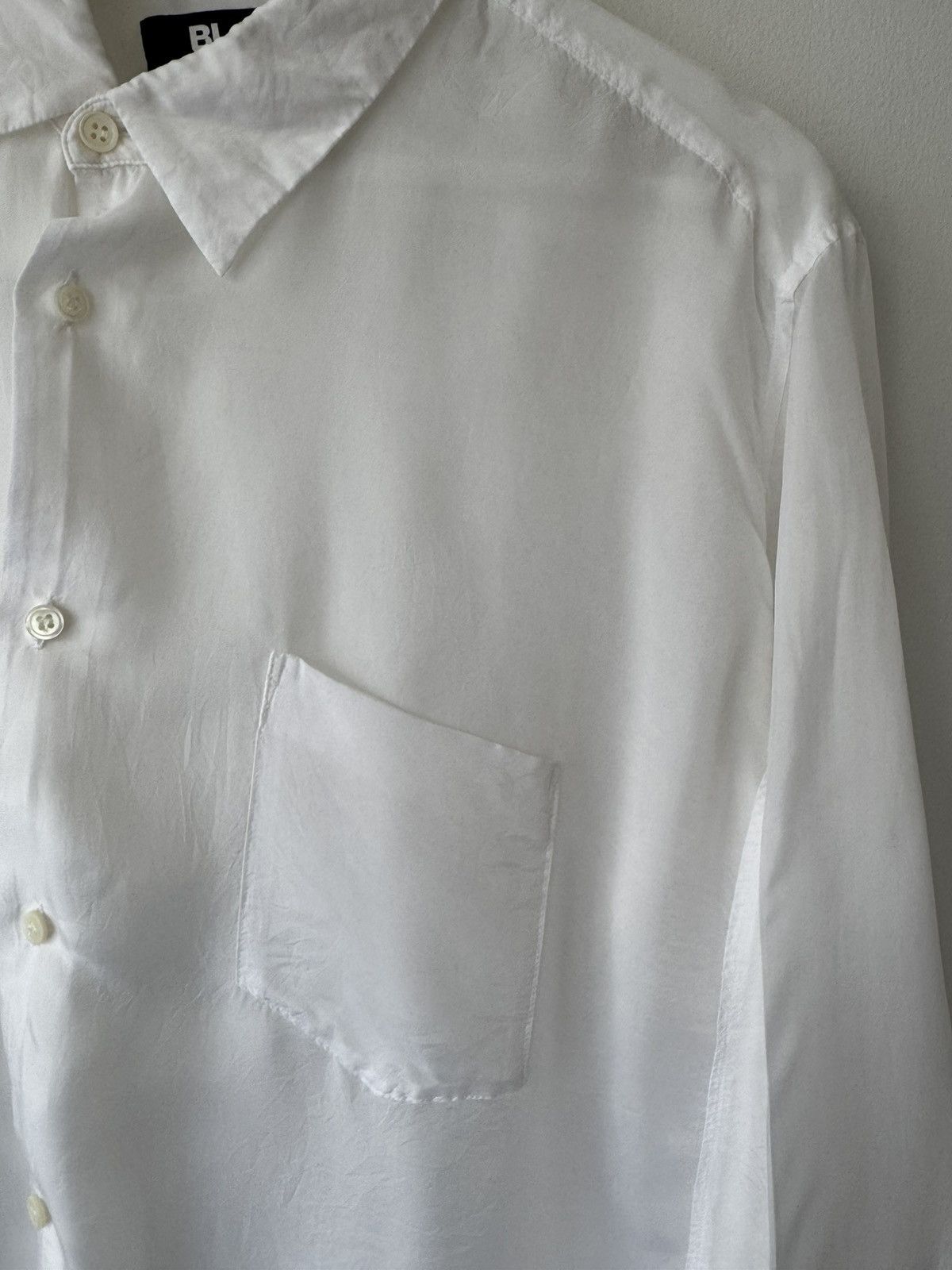 Comme des Garcons Black Asymmetrical Shear Button-Up Size US M / EU 48-50 / 2 - 2 Thumbnail