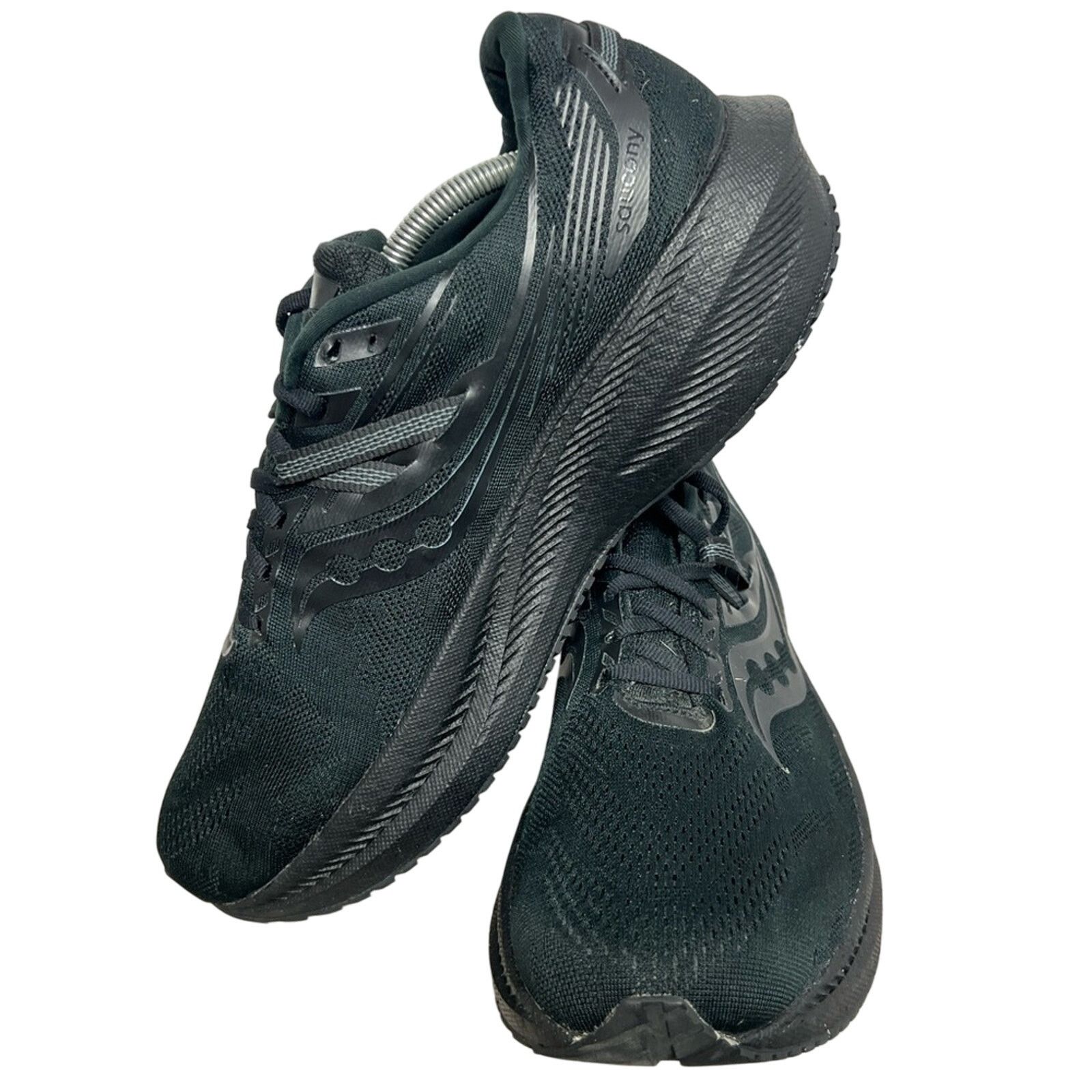 Saucony Saucony Mens Triumph 20 S20759-12 Black Running Shoes EUC Size US 12 / EU 45 - 3 Thumbnail
