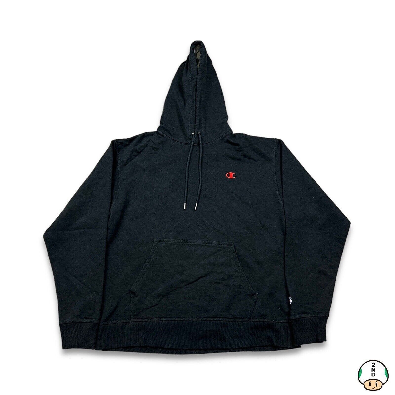 Champion × Vintage Champion Hoodie Authentic C Logo Pullover Hooded Sweatshirt Size US L / EU 52-54 / 3 - 1 Thumbnail