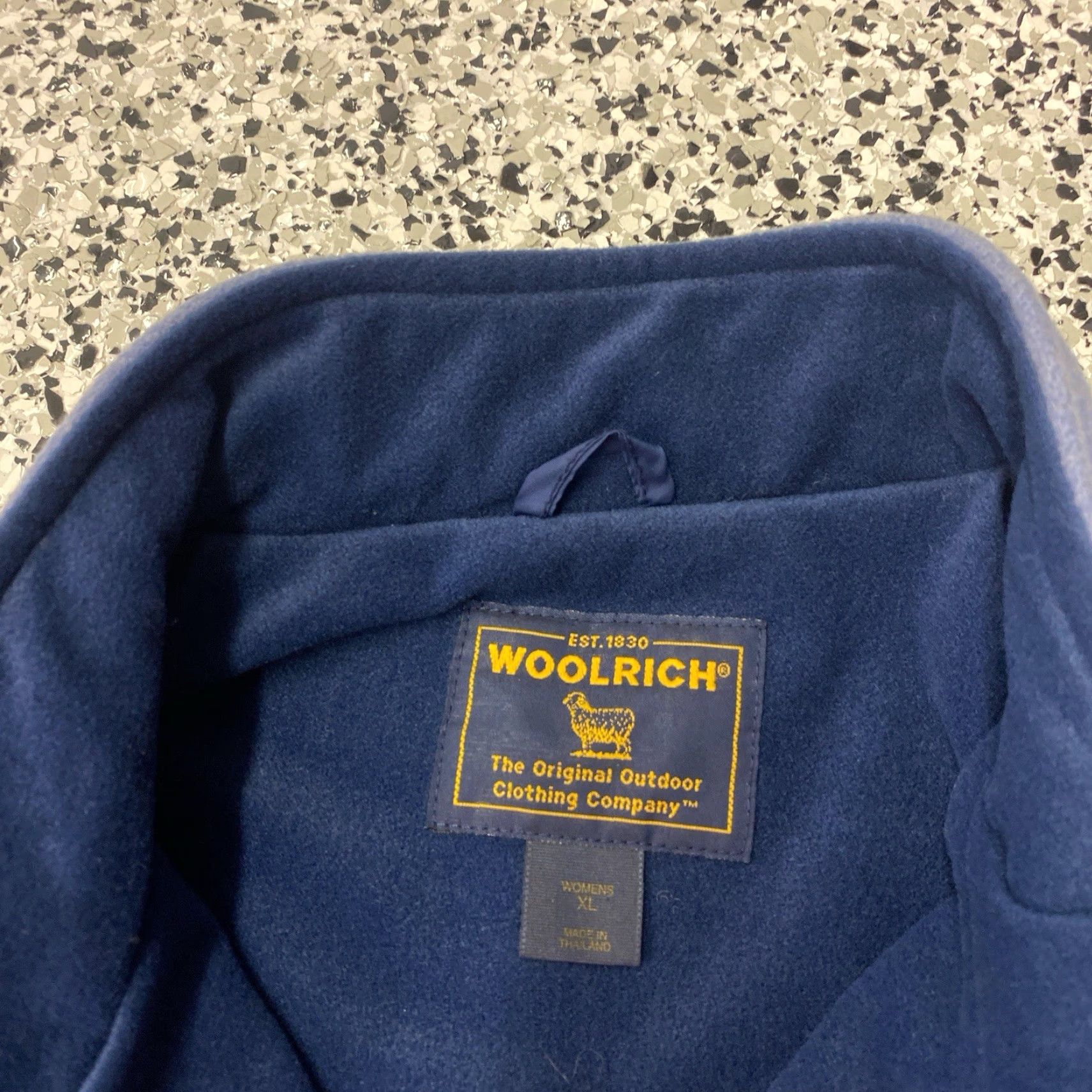 Vintage Woolrich Wool Full Zip Up Jacket Womens Technowool Mid-Length XL Blue/Purple Size XL Regular Women Basic Jacket Size XL / US 12-14 / IT 48-50 - 3 Thumbnail