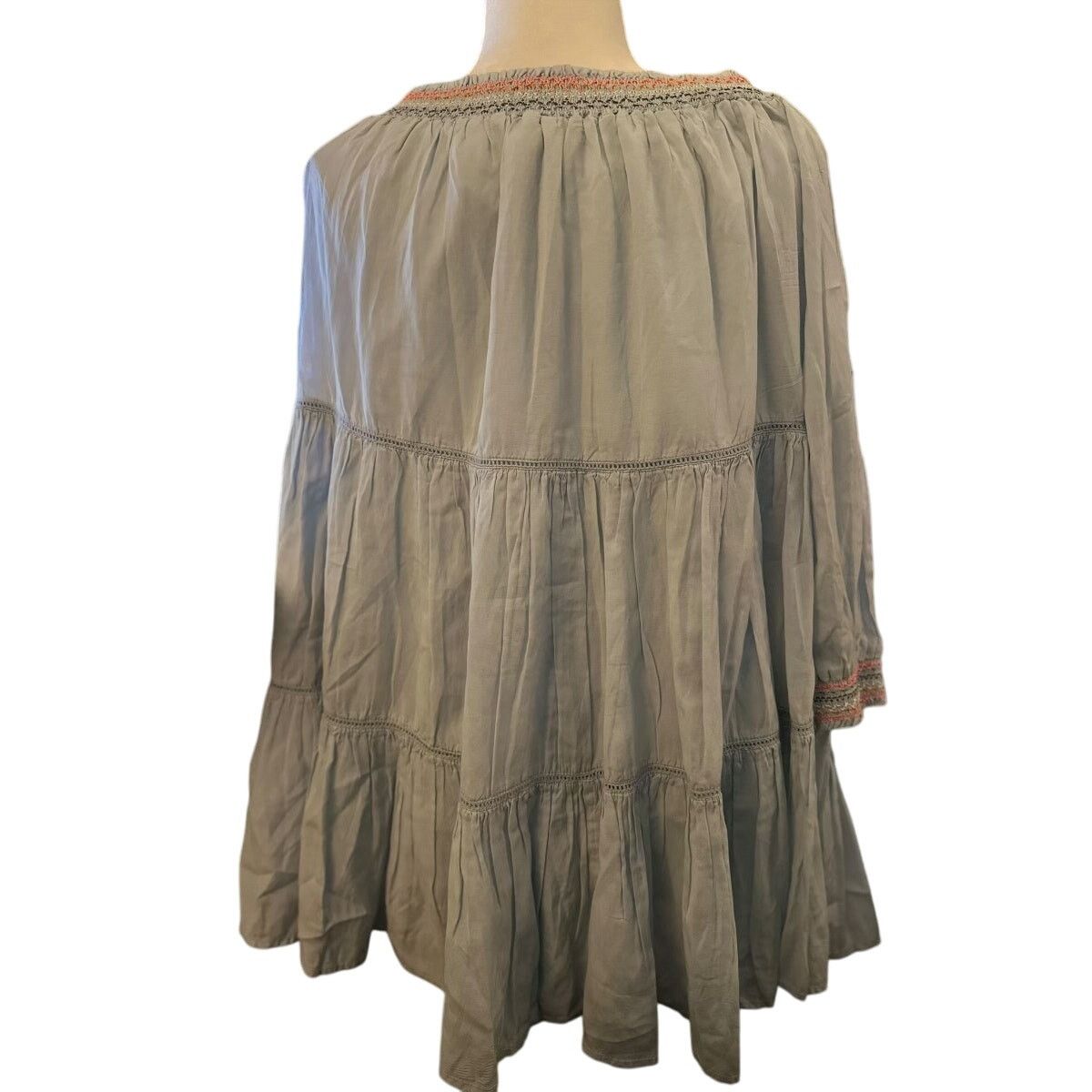 Free People Free People Off the Shoulder Mini Dress Womens M Tiered Size M / US 6-8 / IT 42-44 - 4 Thumbnail