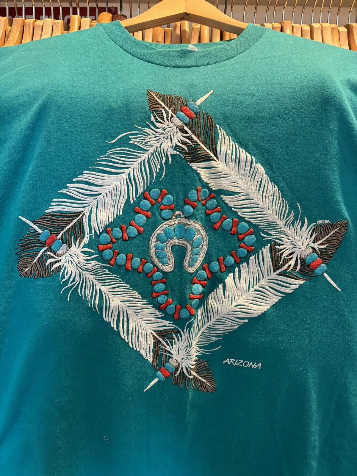 Hanes 90s Arizona Tribal Shirt Size US XL / EU 56 / 4 - 2 Thumbnail