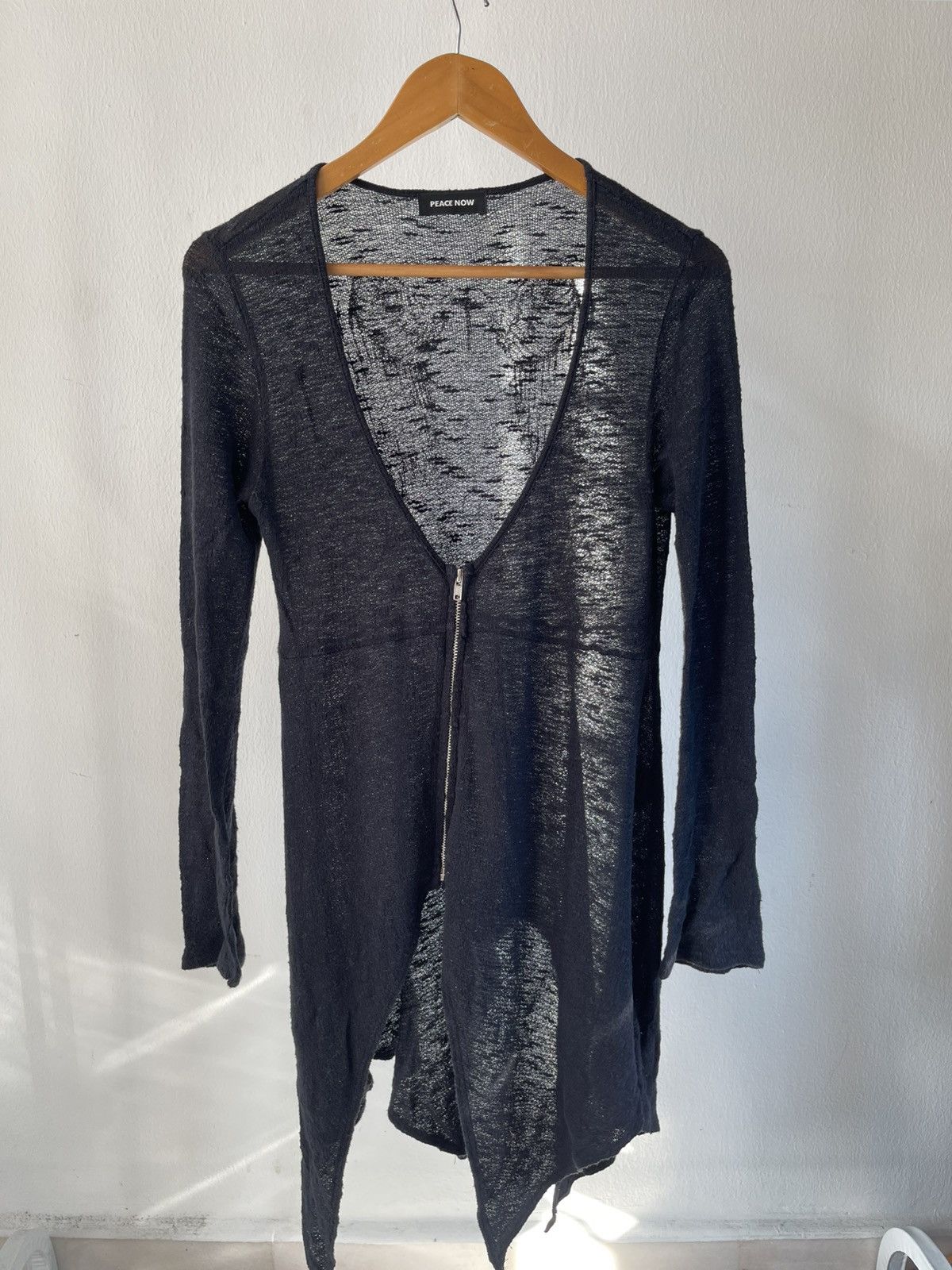 Beauty Beast × If Six Was Nine × Le Grande Bleu (L.G.B.) 2000s Peace Now Vampire Zip Cardigan Size S / US 4 / IT 40 - 3 Thumbnail