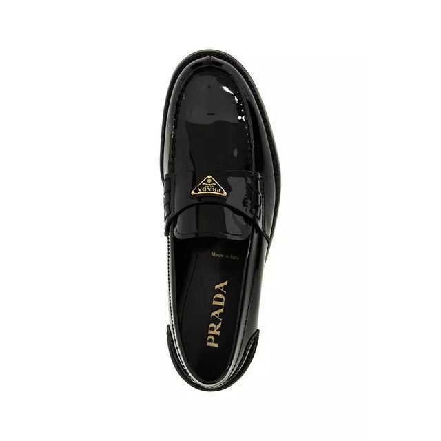 Prada PRADA Black Patent Leather Loafers New & Authentic (Men's si Size US 6.5 / EU 39-40 - 4 Thumbnail