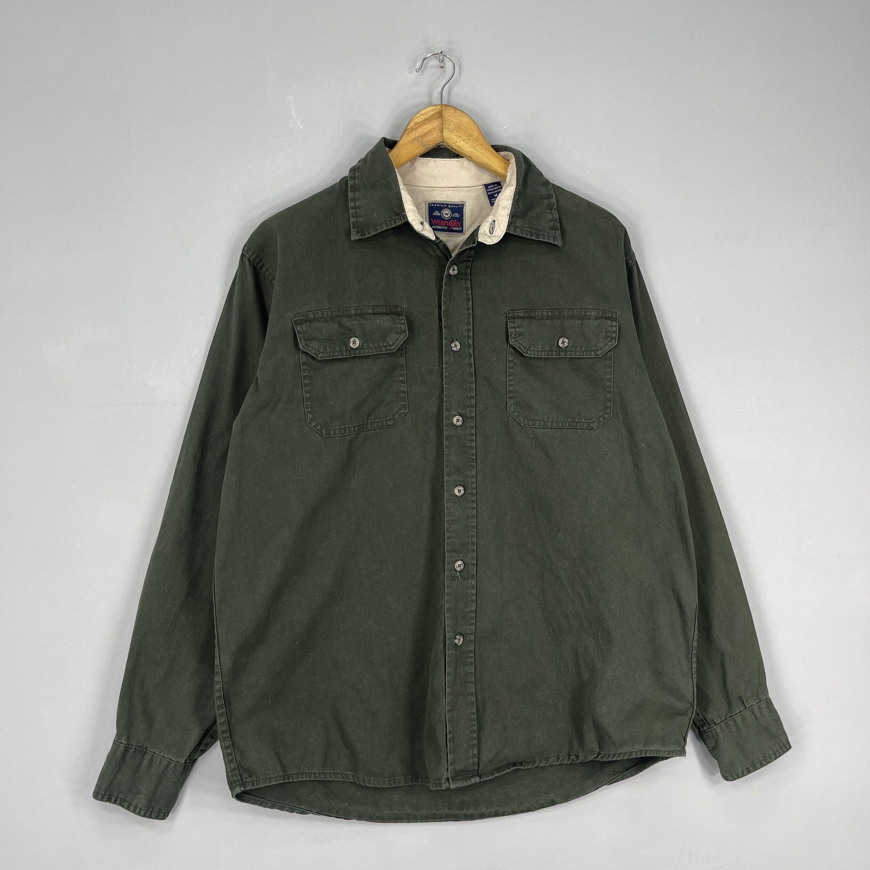 Wrangler Vintage Wrangler Authentic Heavyweight Cotton Work Shirt Size US M / EU 48-50 / 2 - 3 Thumbnail