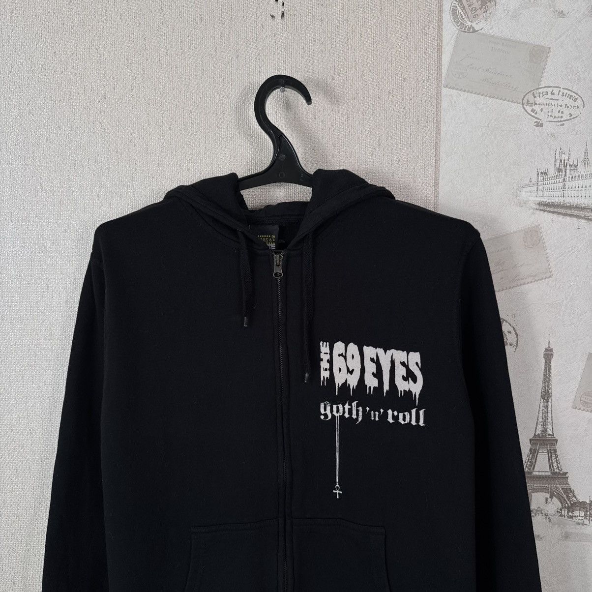 Other Vintage The 69 eyes Hoodie 00s Gothic Rock Skull Black L Size US L / EU 52-54 / 3 - 6 Thumbnail