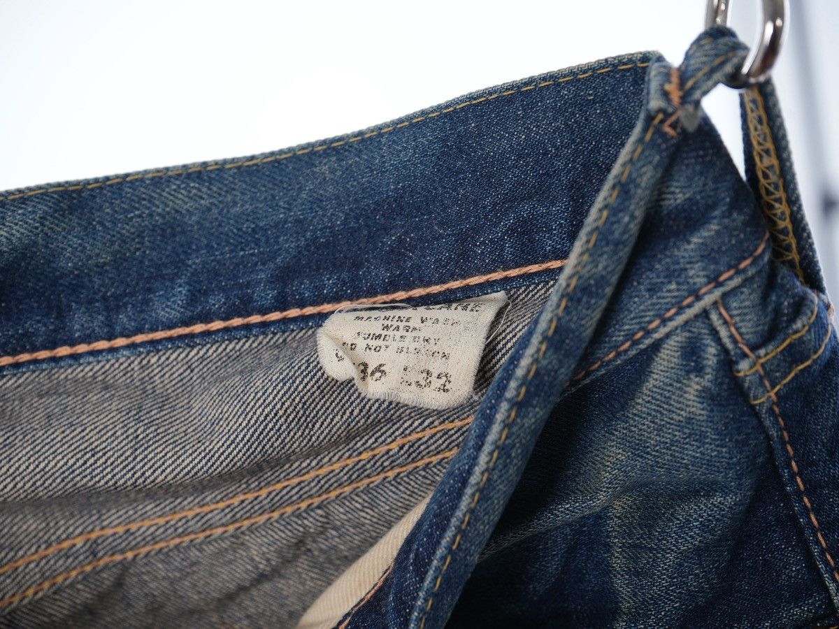 Sugar Cane Sugarcane 901 Wash Selvedge Lone Star Distressed Denim Jeans Size US 34 / EU 50 - 7 Thumbnail