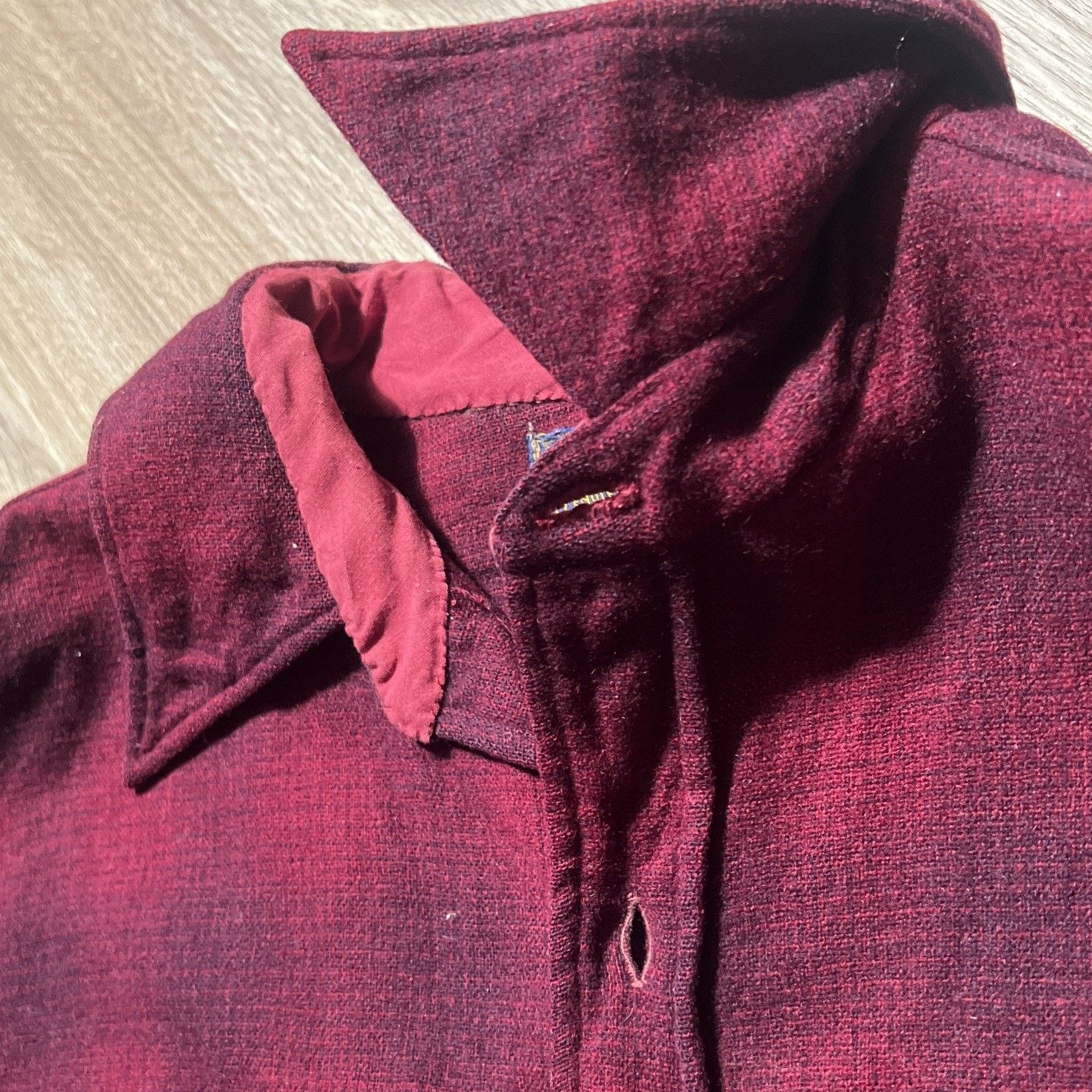 Pendleton Vintage 1920s Pendleton Shadow Plaid Wool Flannel Shirt Size US L / EU 52-54 / 3 - 14 Thumbnail