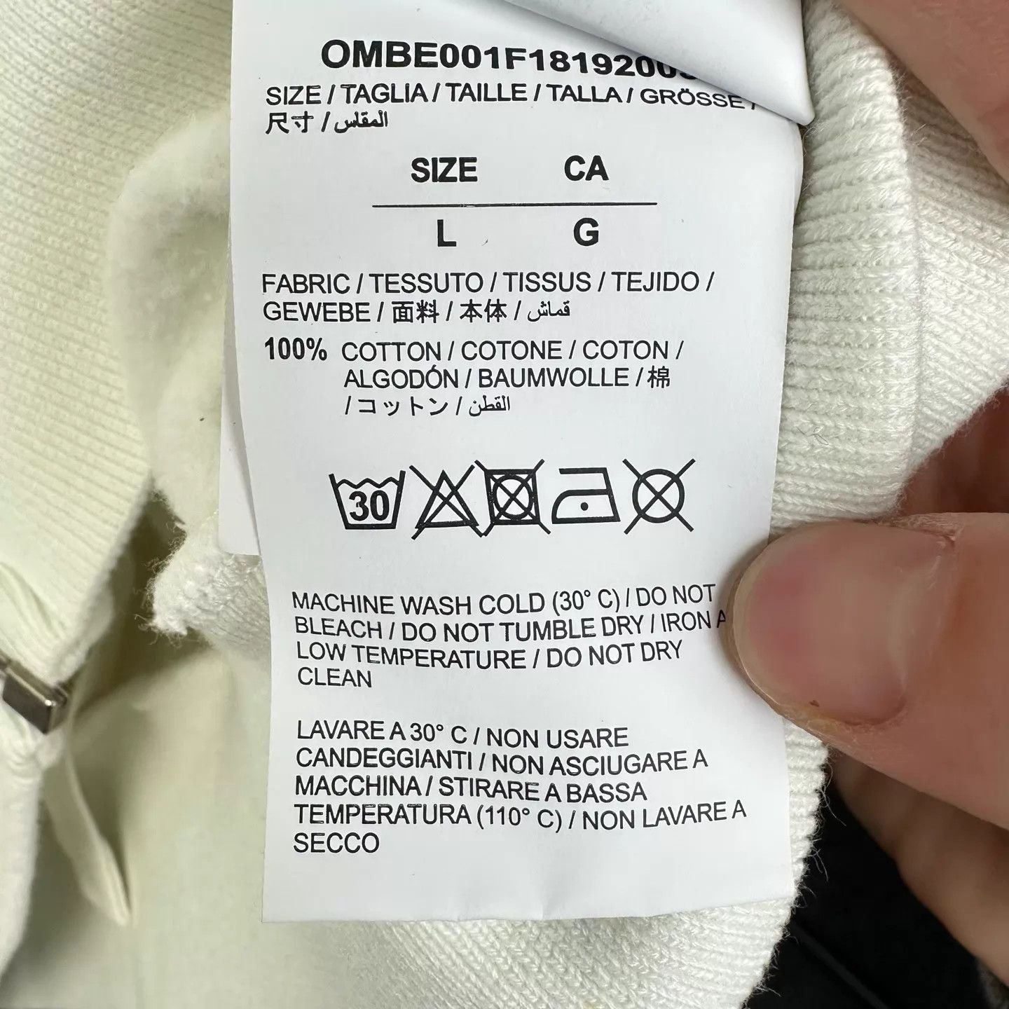 Off-White OW off-white 19SS Size US L / EU 52-54 / 3 - 6 Thumbnail