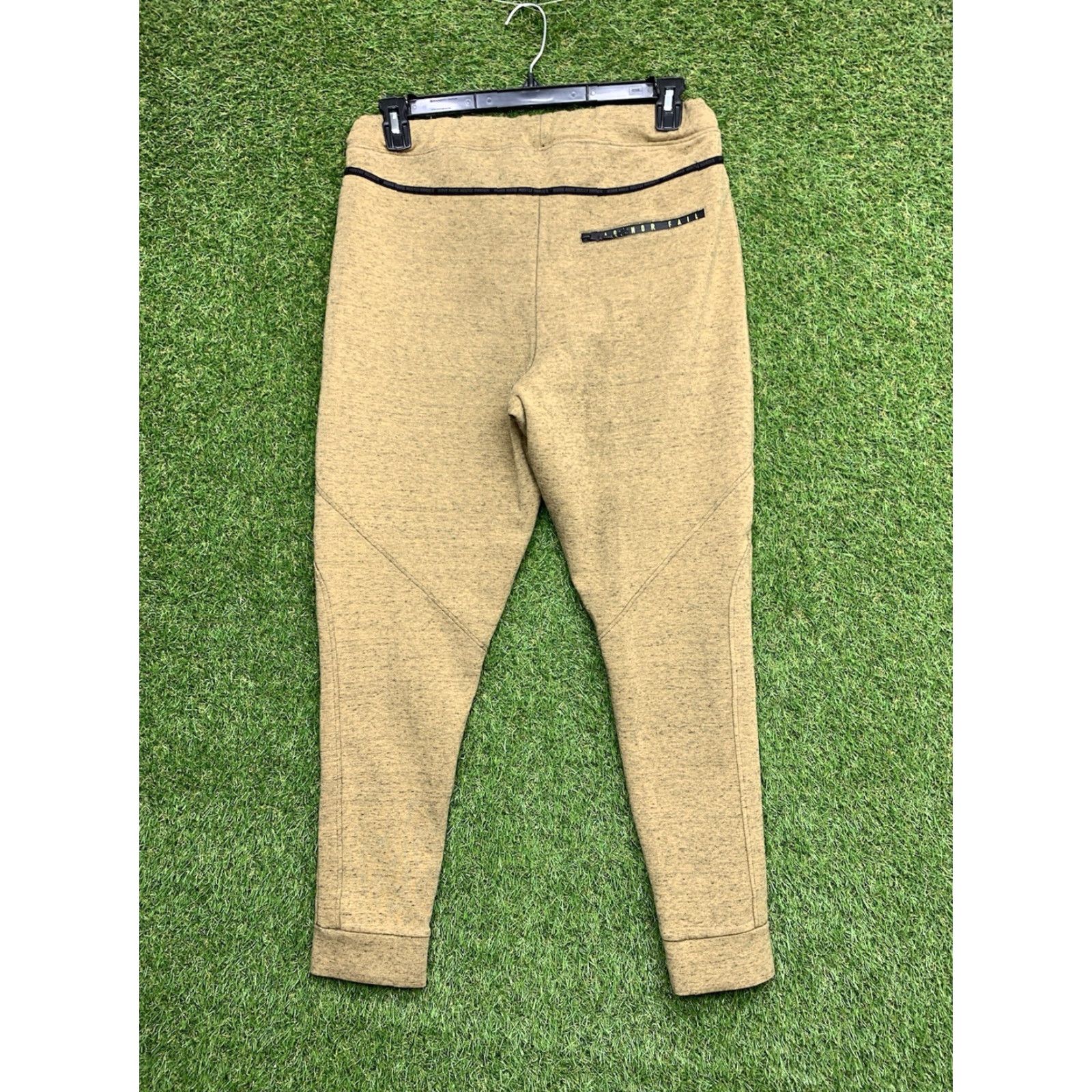Vintage FLAG NOR FAIL Pants Mens M Jogger Beige Performance Stretch Gym Training Athleisure Size US 31 - 2 Thumbnail