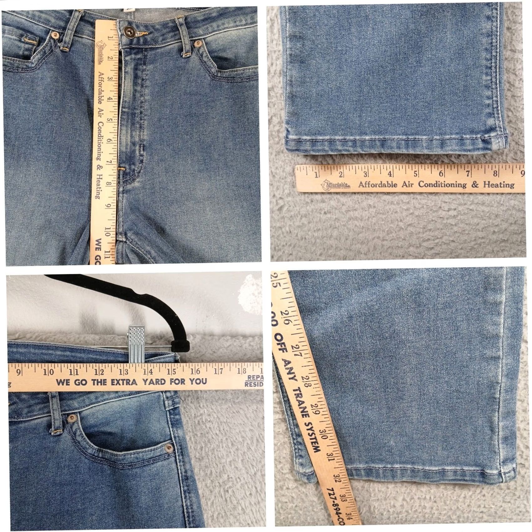 Vintage Morrison Jeans Bootcut Medium Wash High Rise 29 32in Inseam 5-Pocket Denim Women Boys? Size 29" - 5 Thumbnail