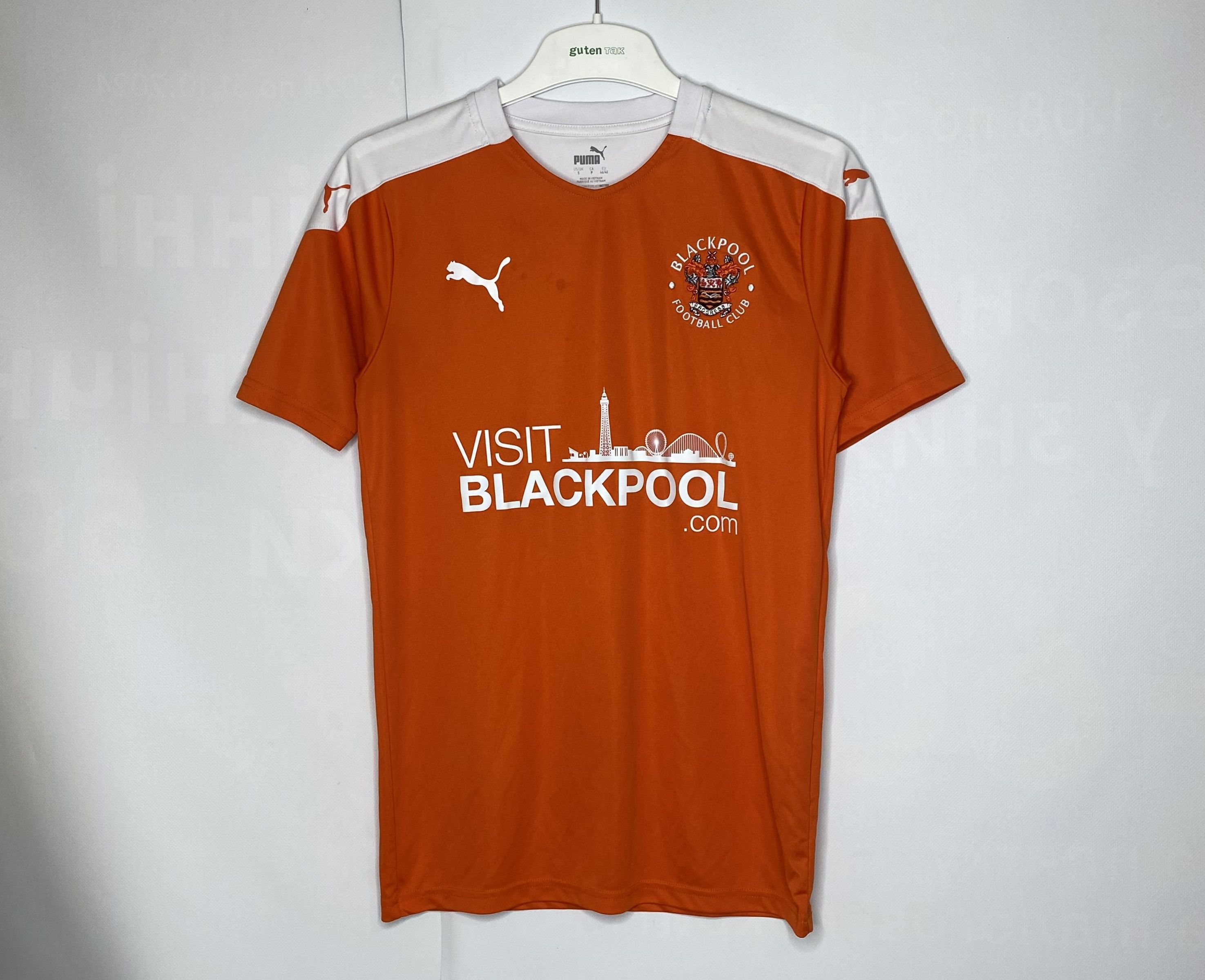 Puma BLACKPOOL FC 2020 2021 HOME FOOTBALL SHIRT SOCCER JERSEY Size US S / EU 44-46 / 1 - 1 Thumbnail