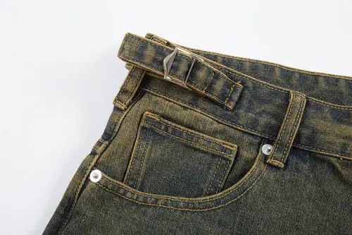 VIBE Ripped Hole Washed Yellow Mud Size US 36 / EU 52 - 7 Thumbnail