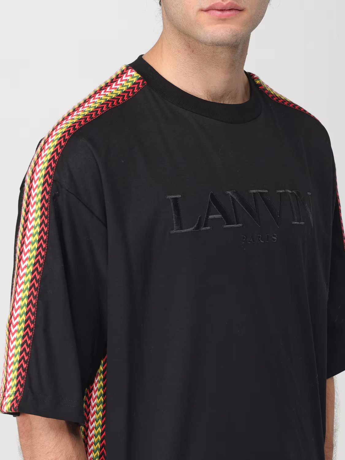 Lanvin o1y0225 Logo Crewneck T-Shirt in Multicolor Size US S / EU 44-46 / 1 - 2 Thumbnail