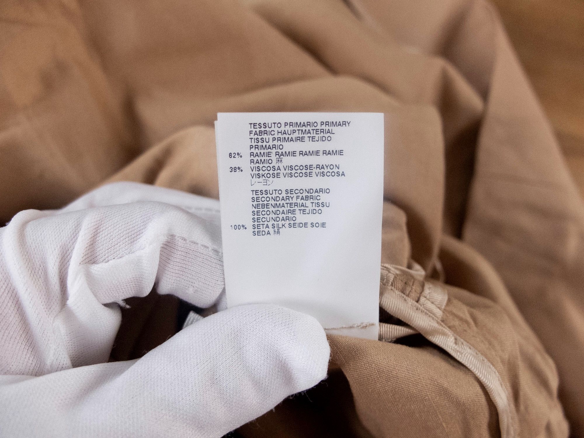 Viktor & Rolf VIKTOR & ROLF beige linen cotton belted sheath dress 8 44 Size M / US 6-8 / IT 42-44 - 10 Thumbnail