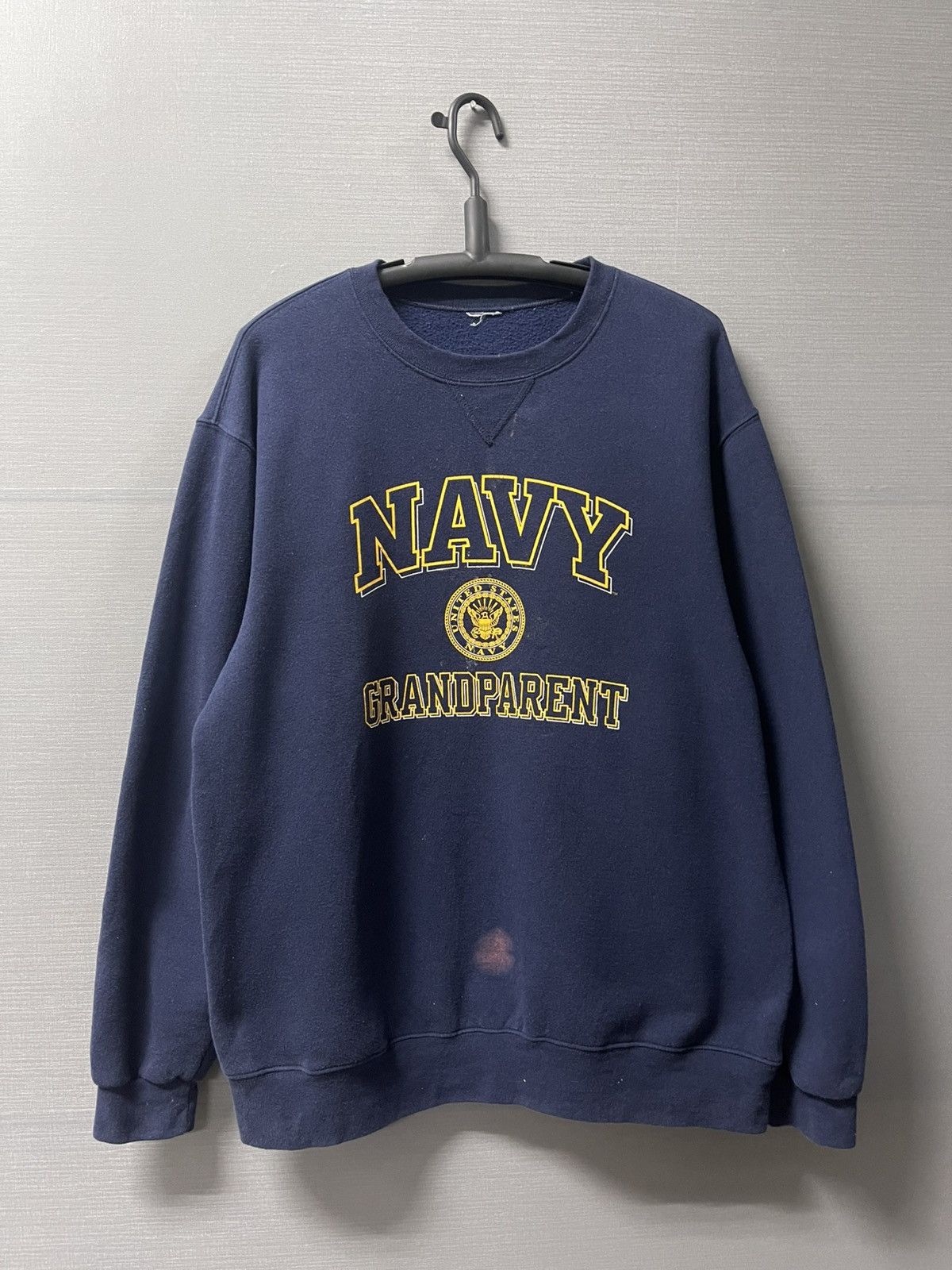 Vintage Vintage 90’s Navy Grandparent Sweater Size US XL / EU 56 / 4 - 1 Thumbnail