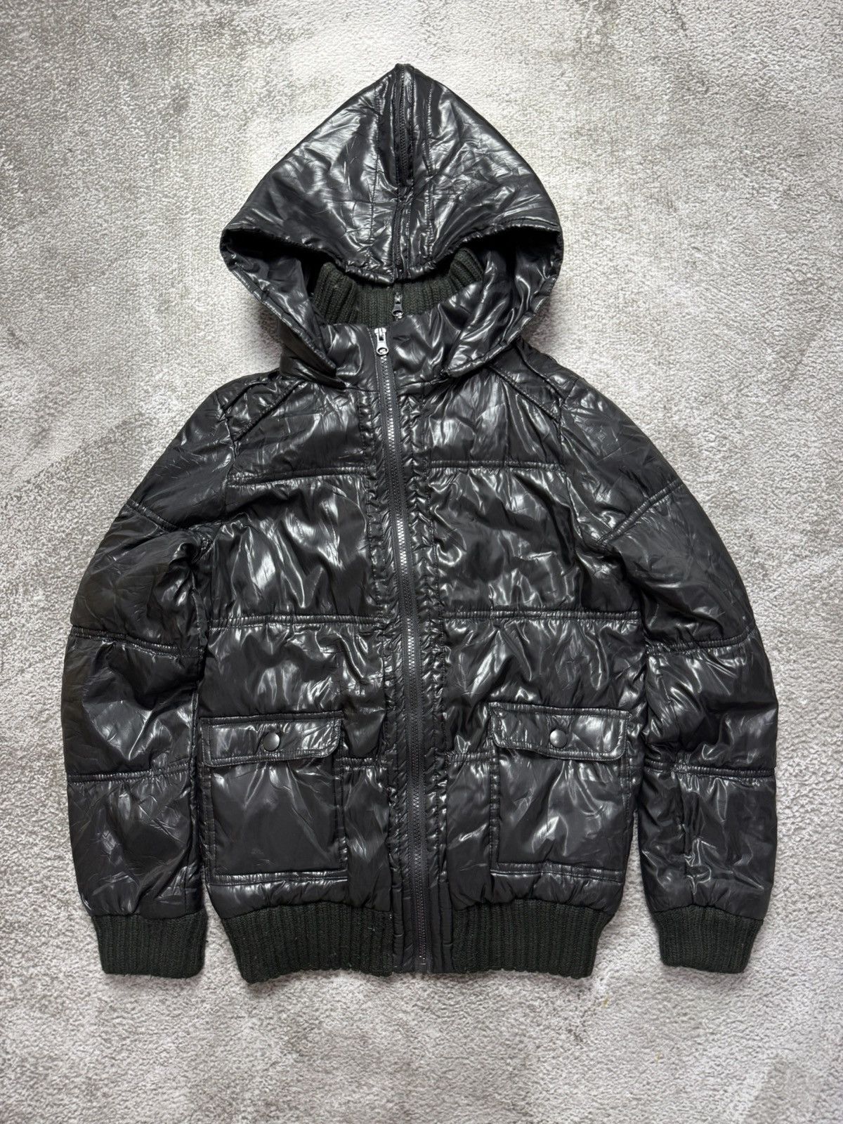 Japanese Brand First Multi Zipper Puffer Hoodie Style Ifsixwasnine Lgb Size US M / EU 48-50 / 2 - 3 Thumbnail