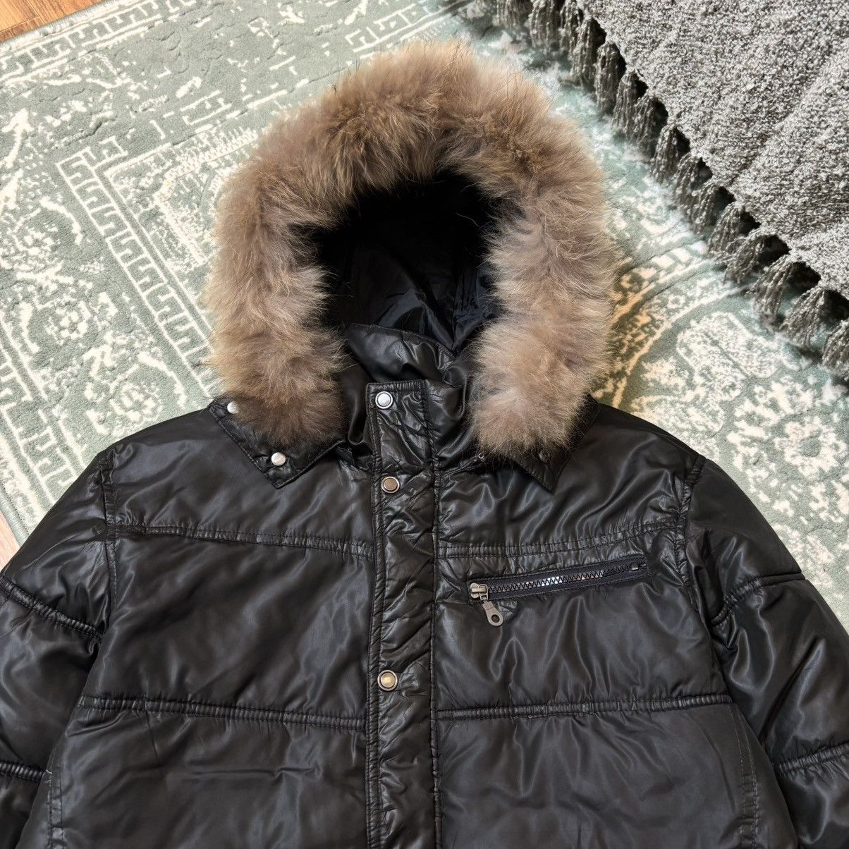 14th Addiction × If Six Was Nine × Le Grande Bleu (L.G.B.) Kaule Fur jacket IfSixWasNine LGB Style Size US L / EU 52-54 / 3 - 8 Thumbnail